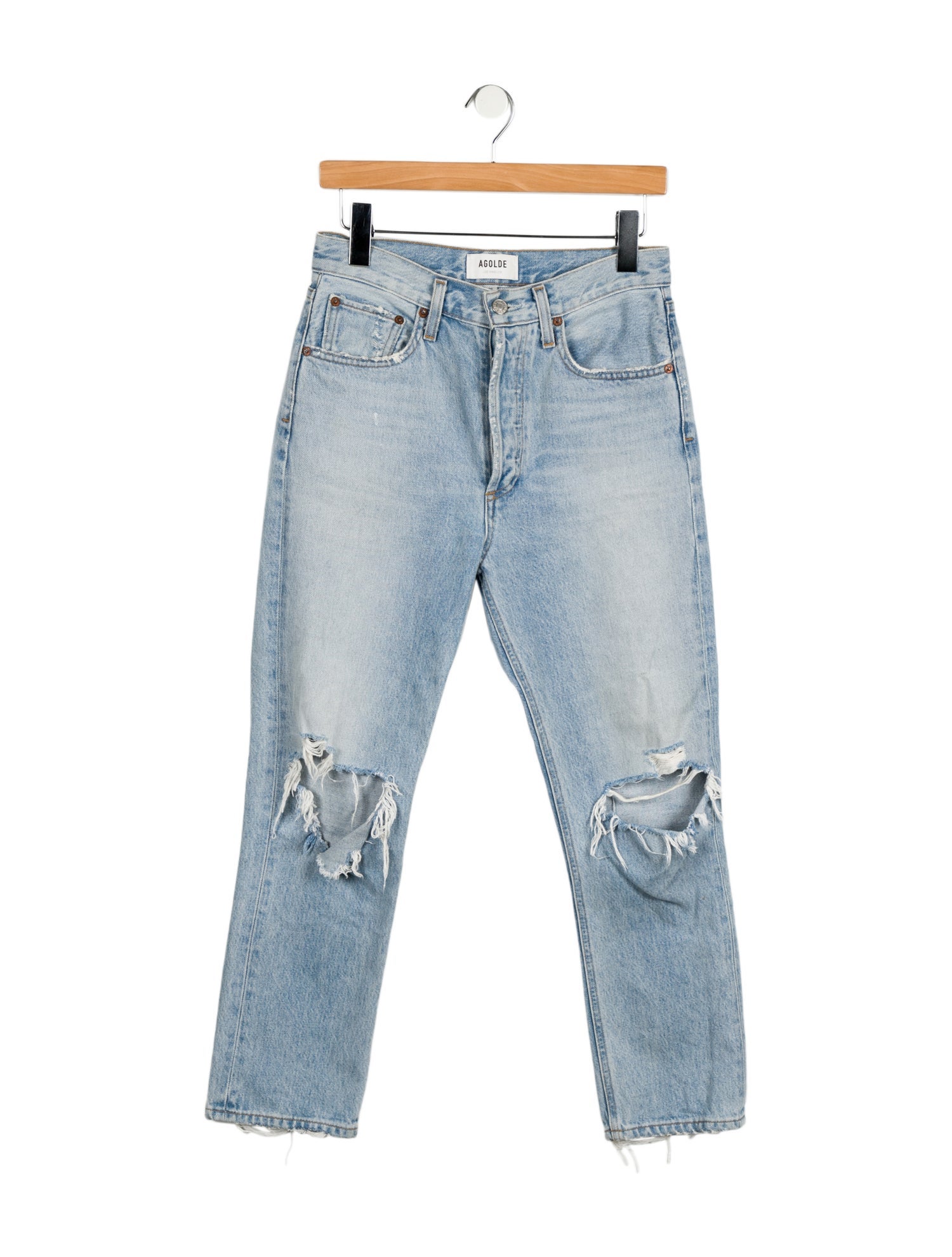 AGOLDE High-Rise Straight Leg Jeans