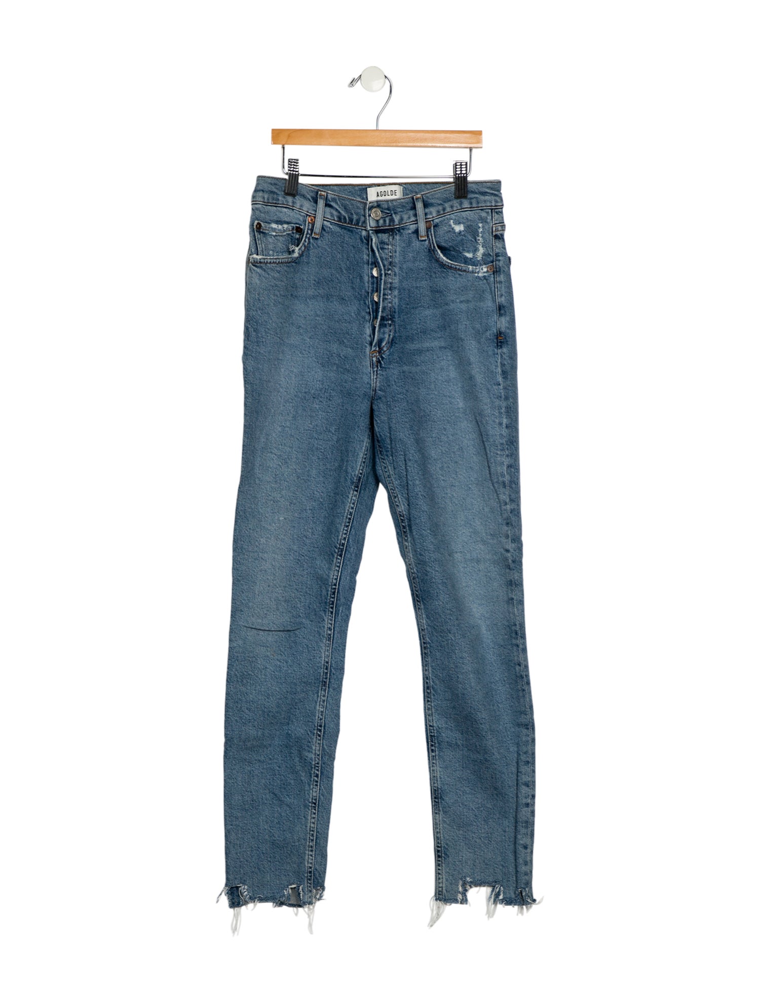 AGOLDE Mid-Rise Skinny Leg Jeans