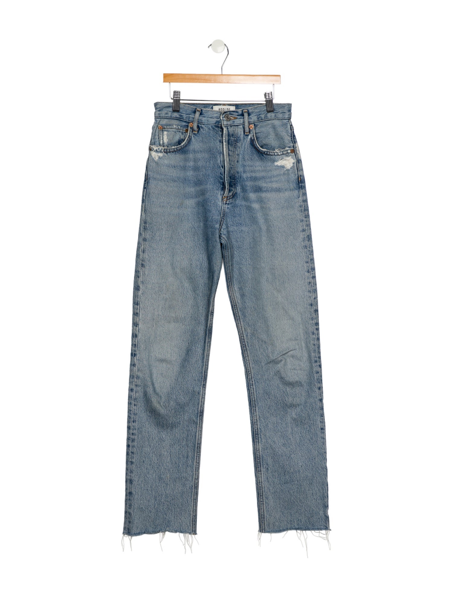 AGOLDE High-Rise Straight Leg Jeans