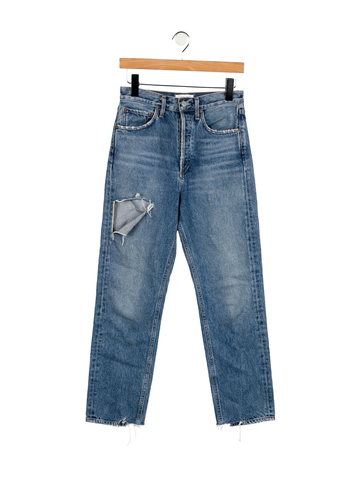 AGOLDE High-Rise Straight Leg Jeans