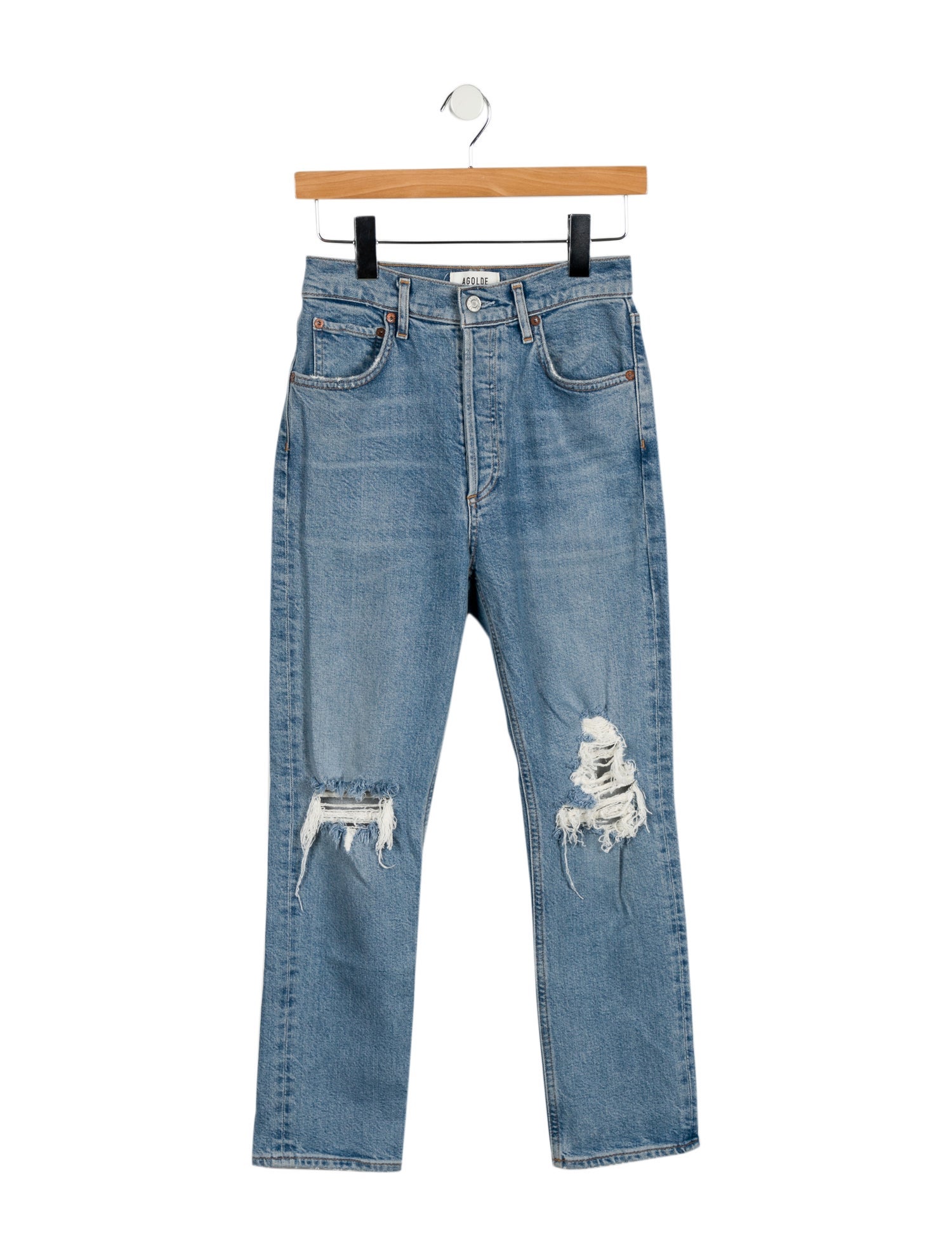 AGOLDE High-Rise Straight Leg Jeans