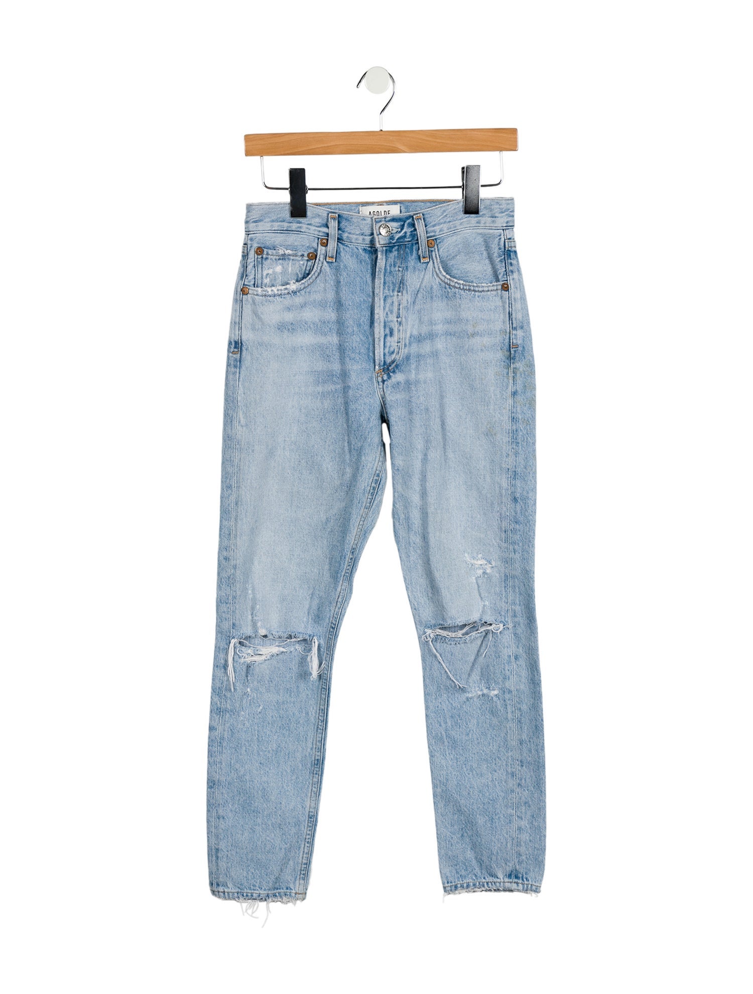 AGOLDE High-Rise Straight Leg Jeans