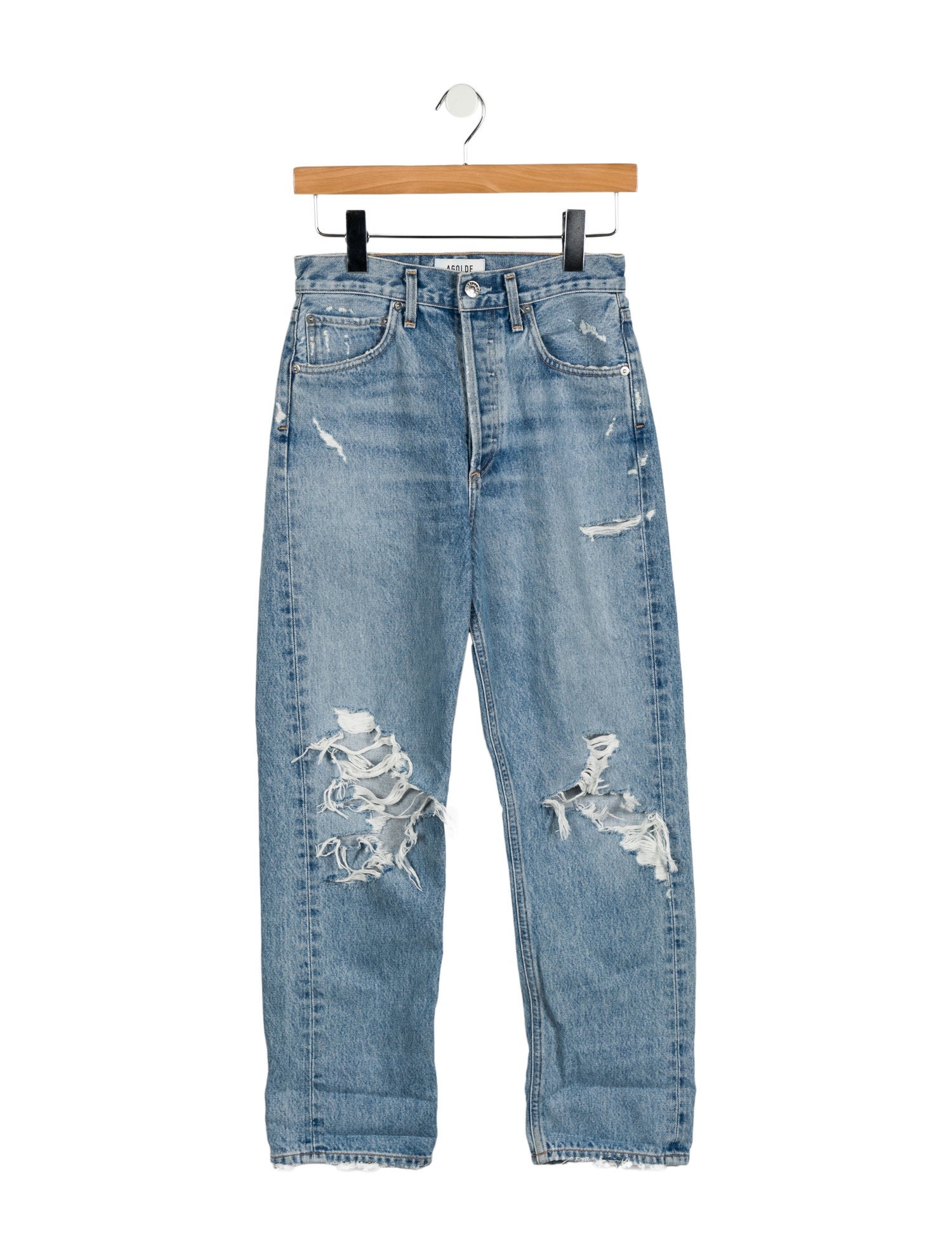 AGOLDE High-Rise Straight Leg Jeans