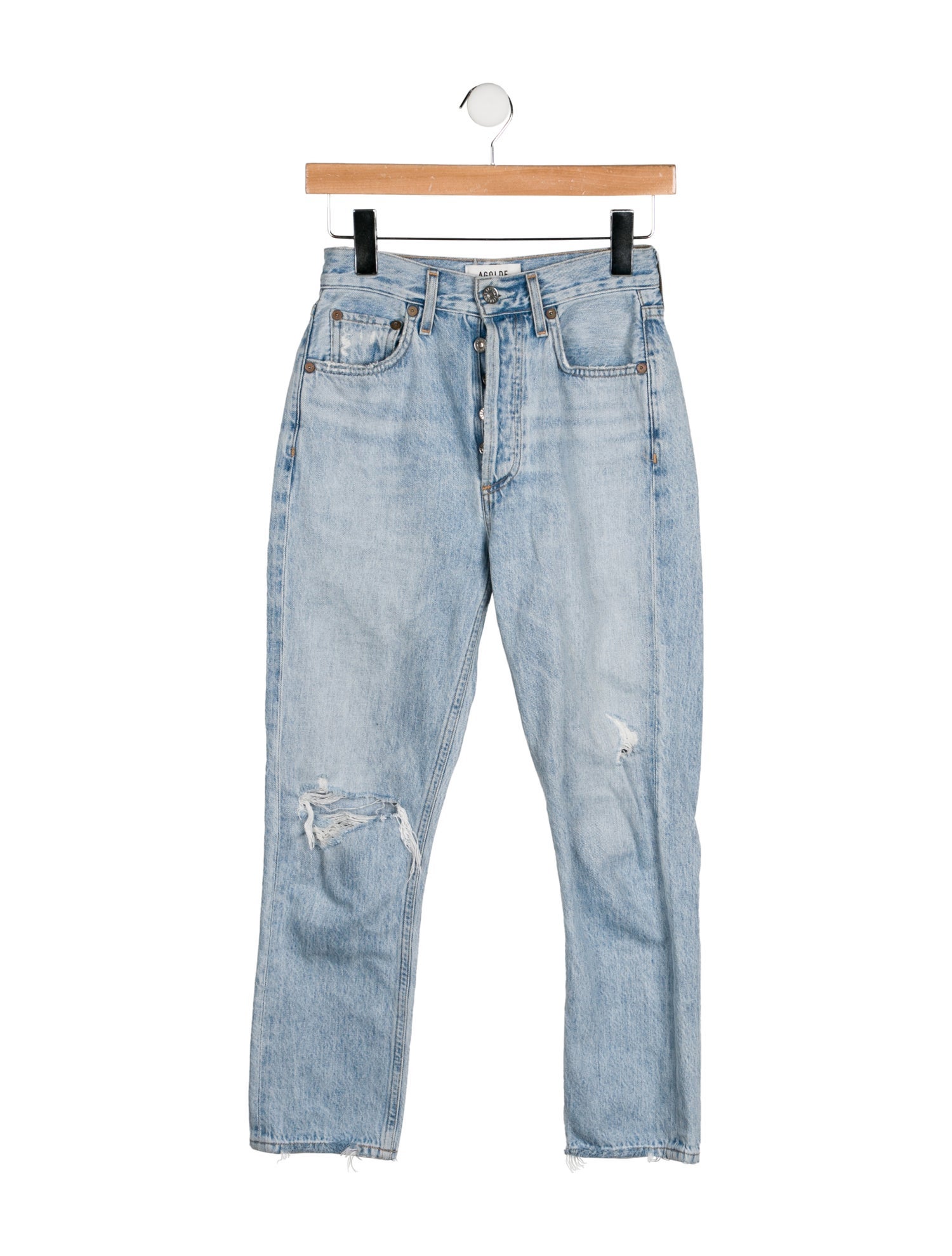 AGOLDE Mid-Rise Skinny Leg Jeans