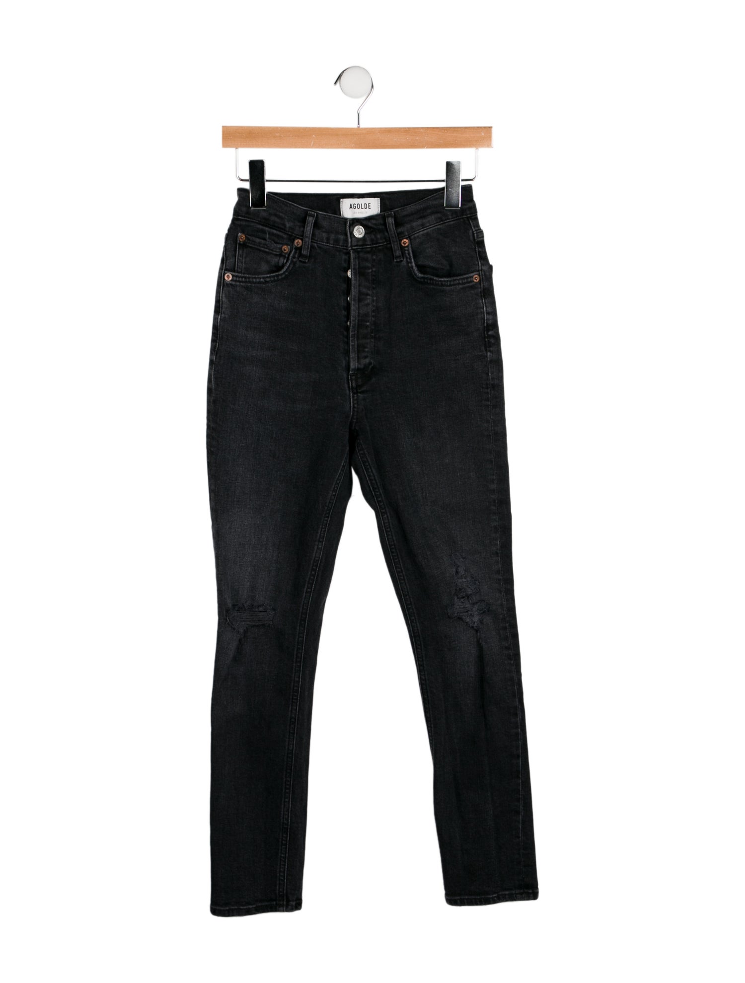 AGOLDE Mid-Rise Skinny Leg Jeans