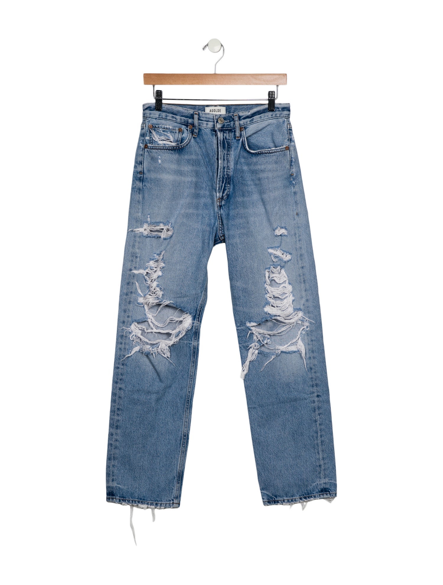 AGOLDE High-Rise Straight Leg Jeans