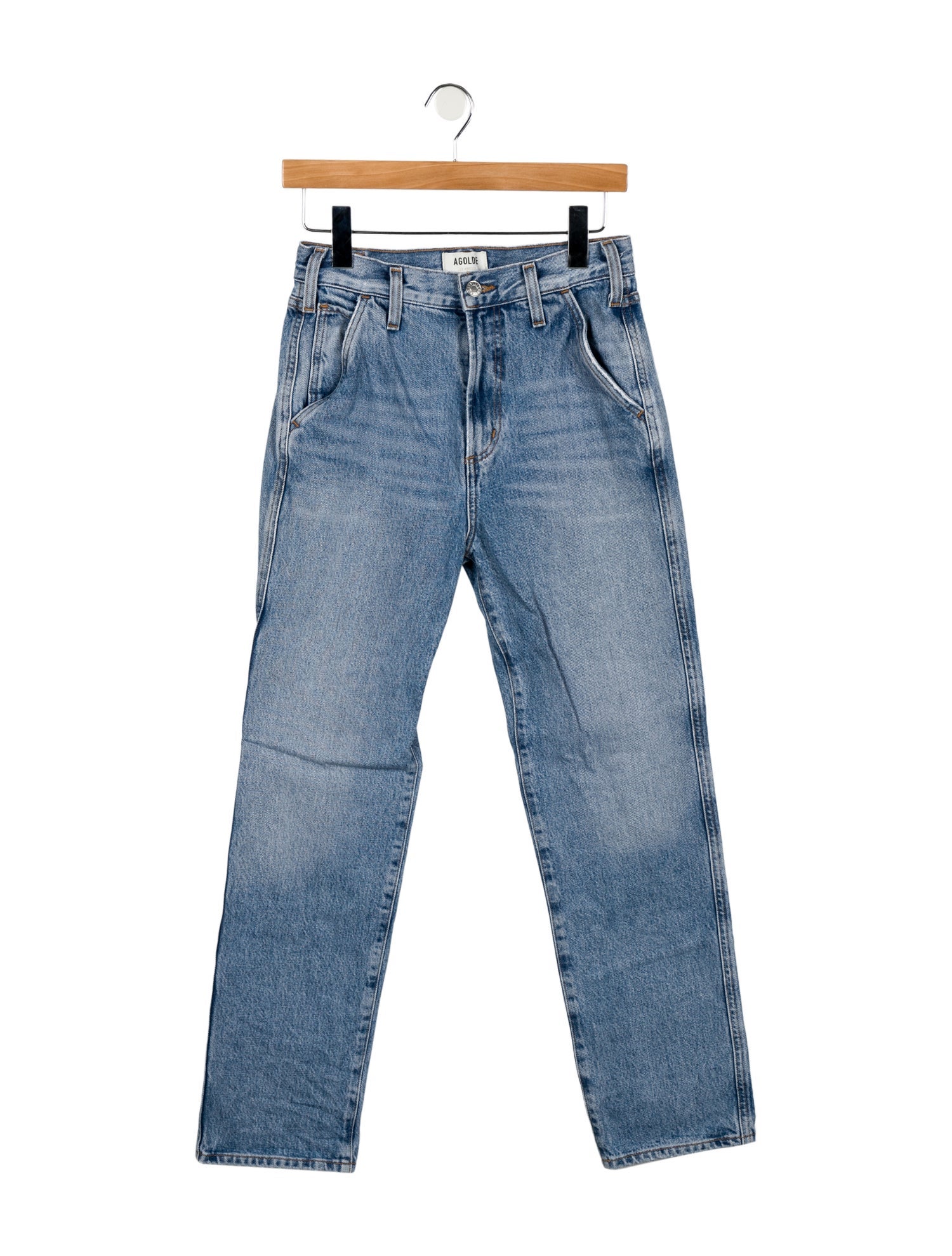 AGOLDE High-Rise Straight Leg Jeans