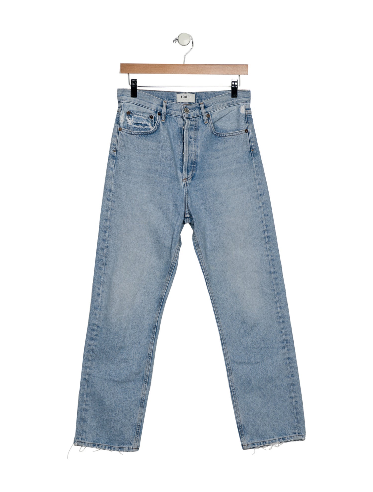 AGOLDE High-Rise Straight Leg Jeans