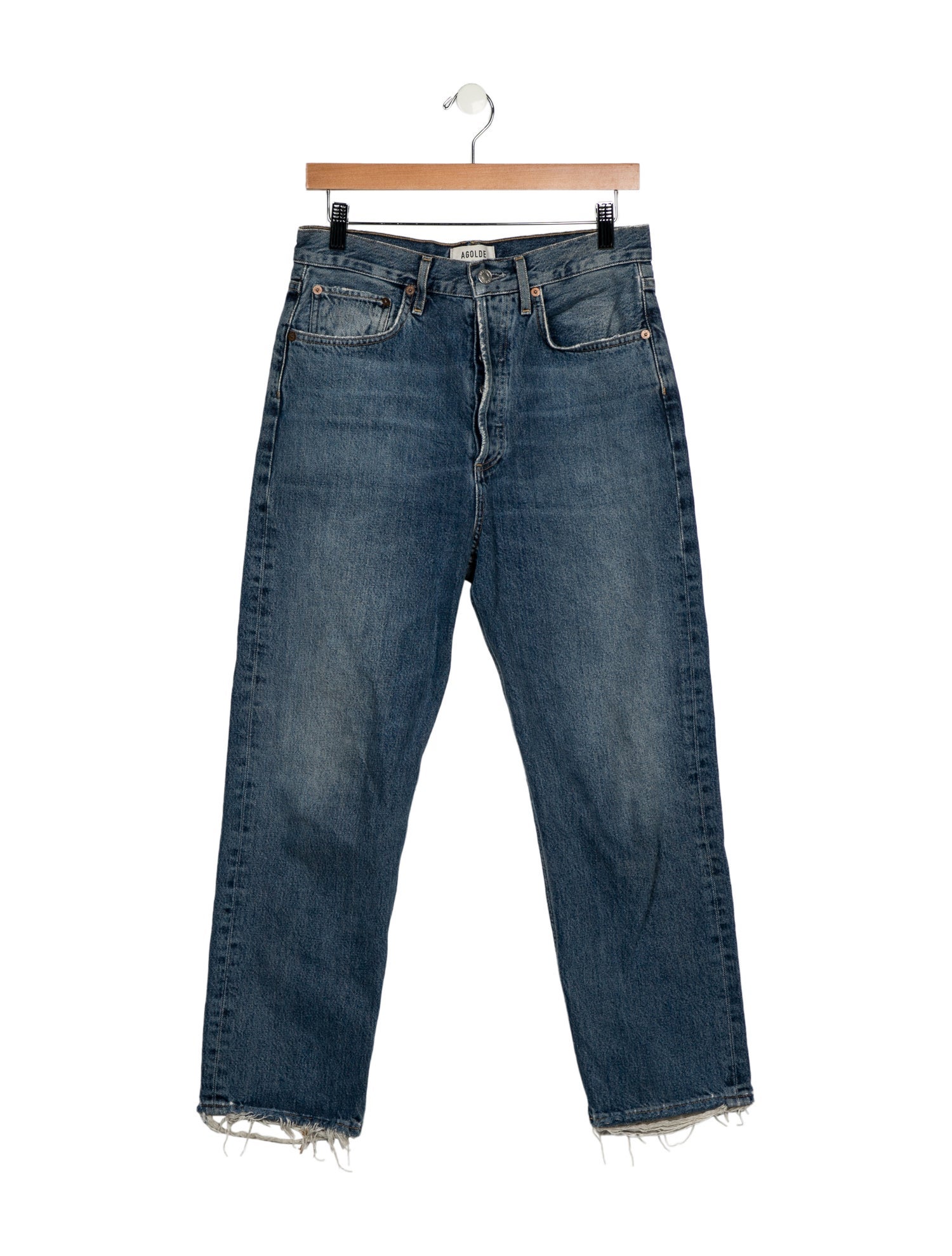 AGOLDE High-Rise Straight Leg Jeans