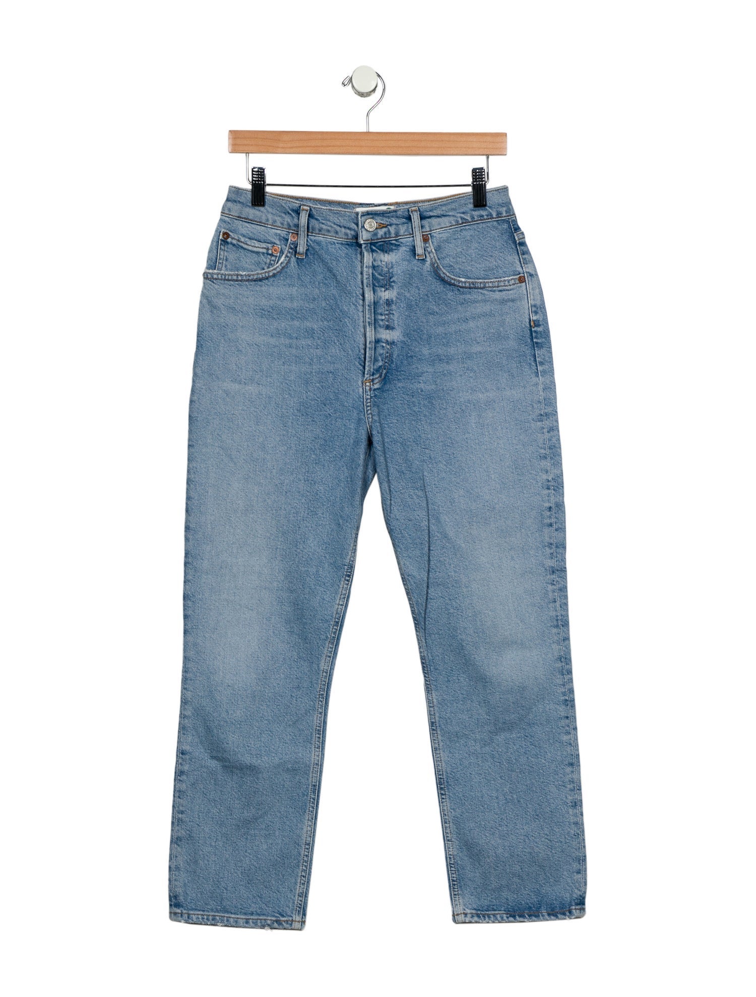 AGOLDE High-Rise Straight Leg Jeans
