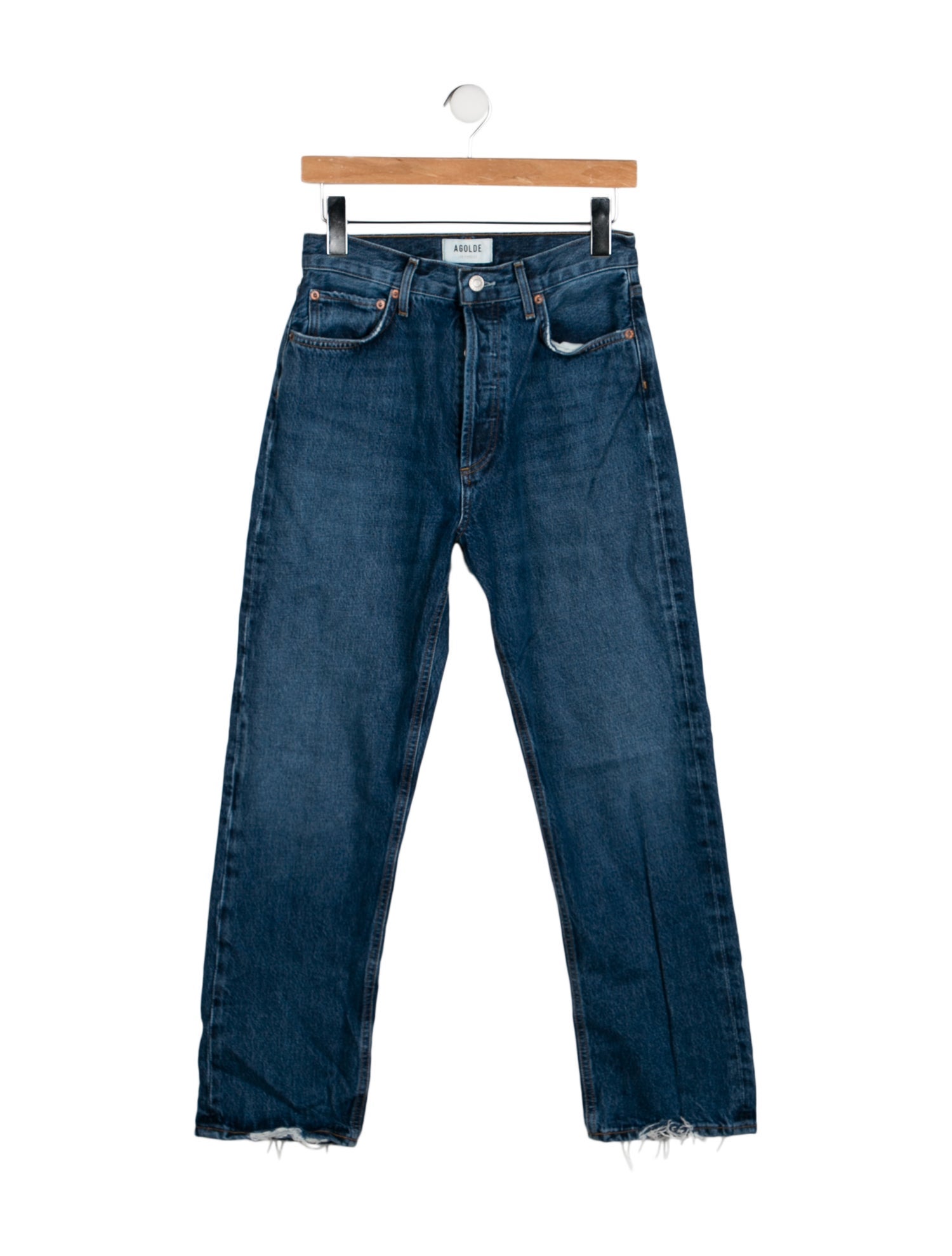 AGOLDE High-Rise Straight Leg Jeans