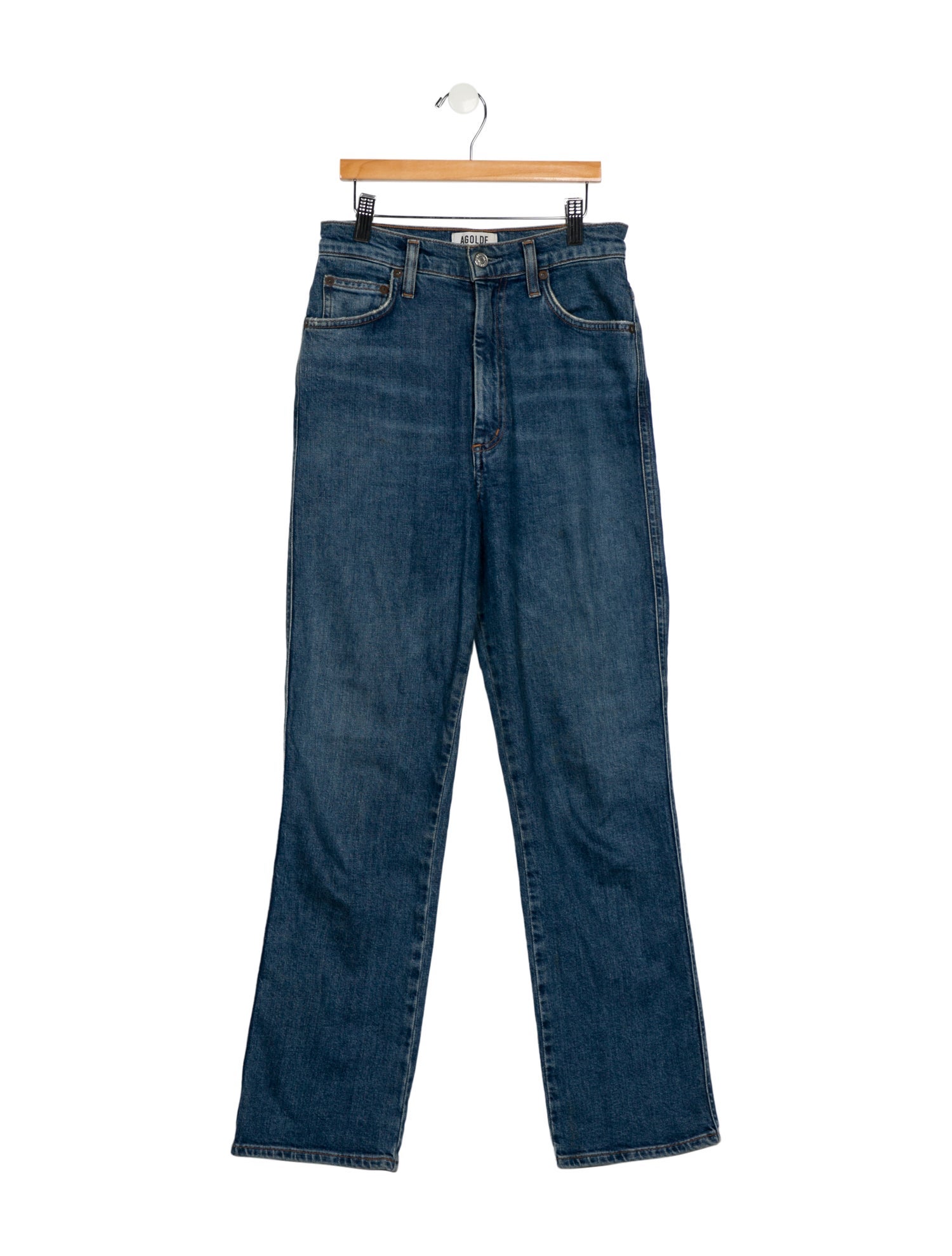 AGOLDE High-Rise Straight Leg Jeans