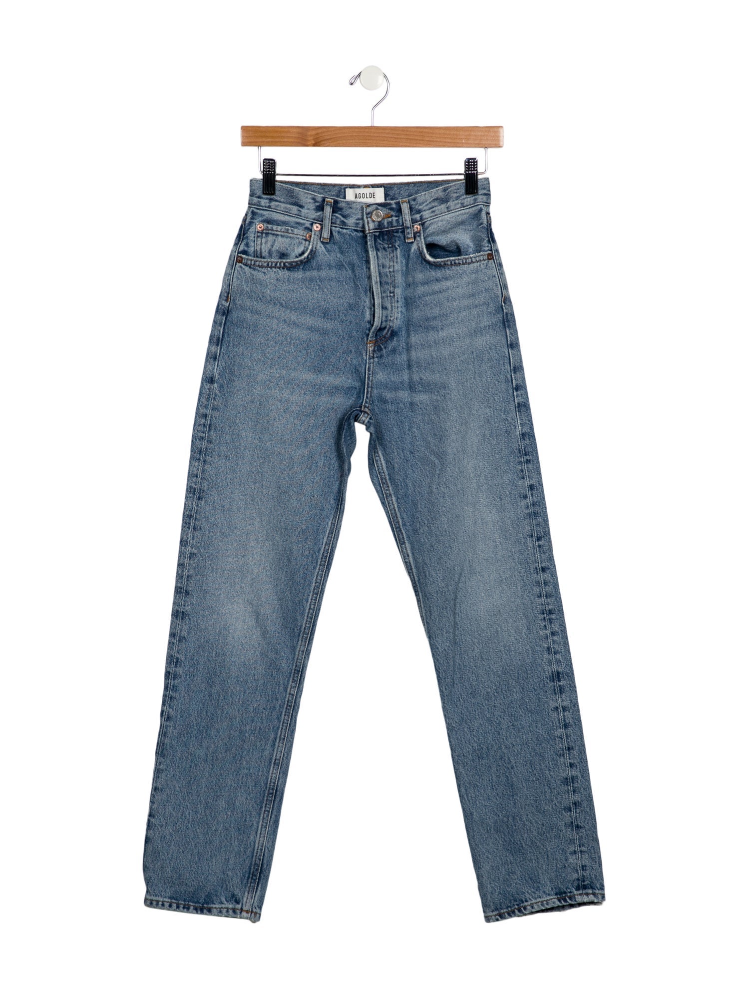 AGOLDE High-Rise Straight Leg Jeans