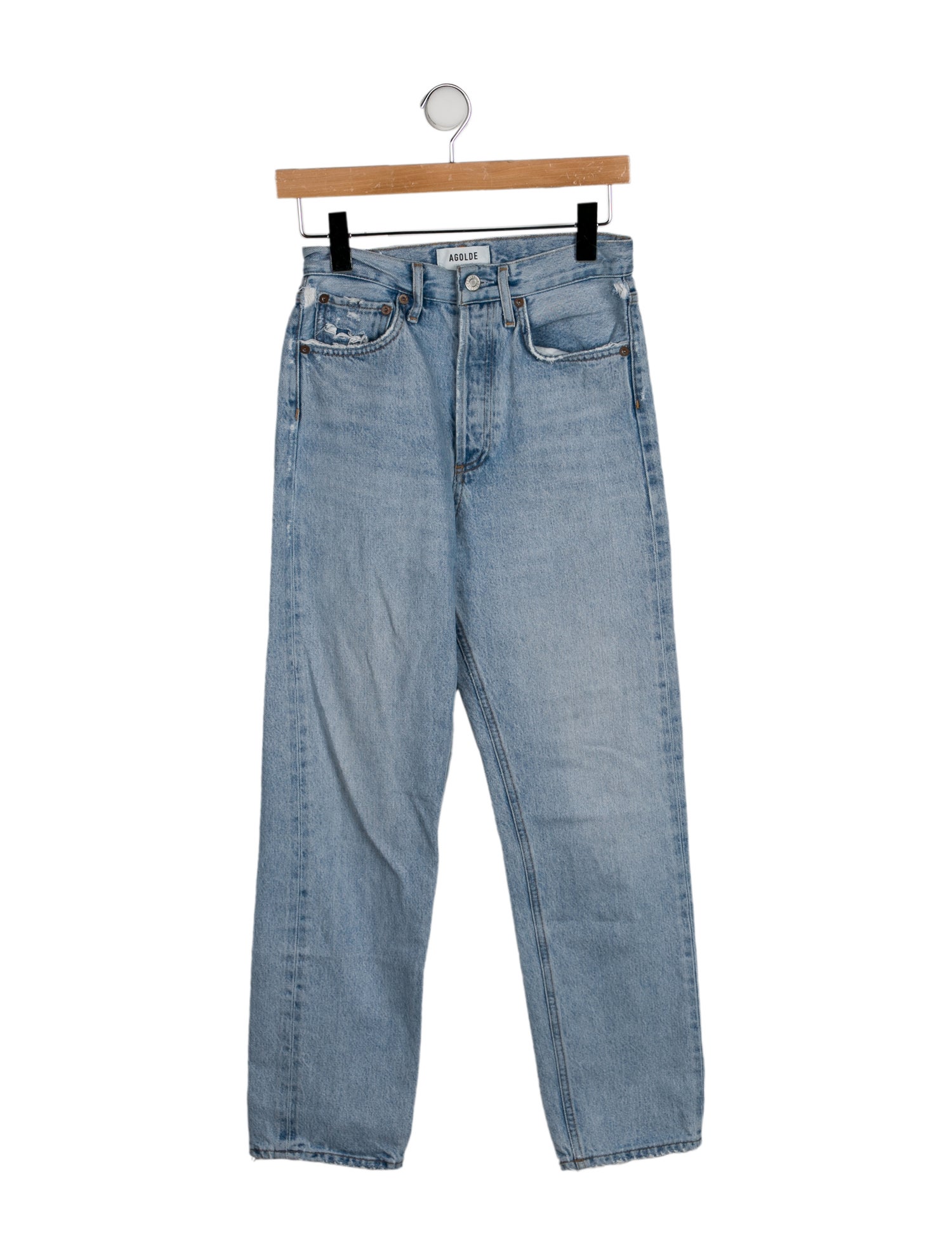AGOLDE High-Rise Straight Leg Jeans
