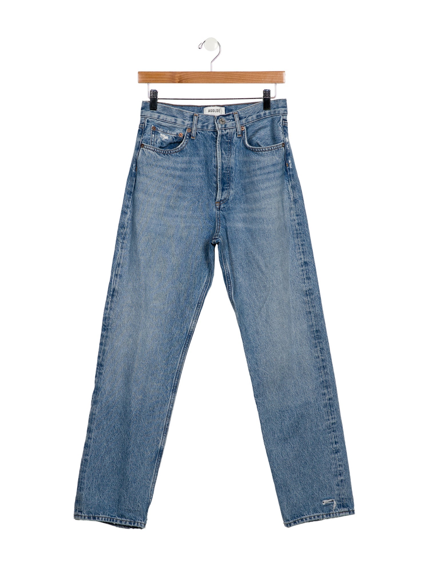 AGOLDE High-Rise Straight Leg Jeans