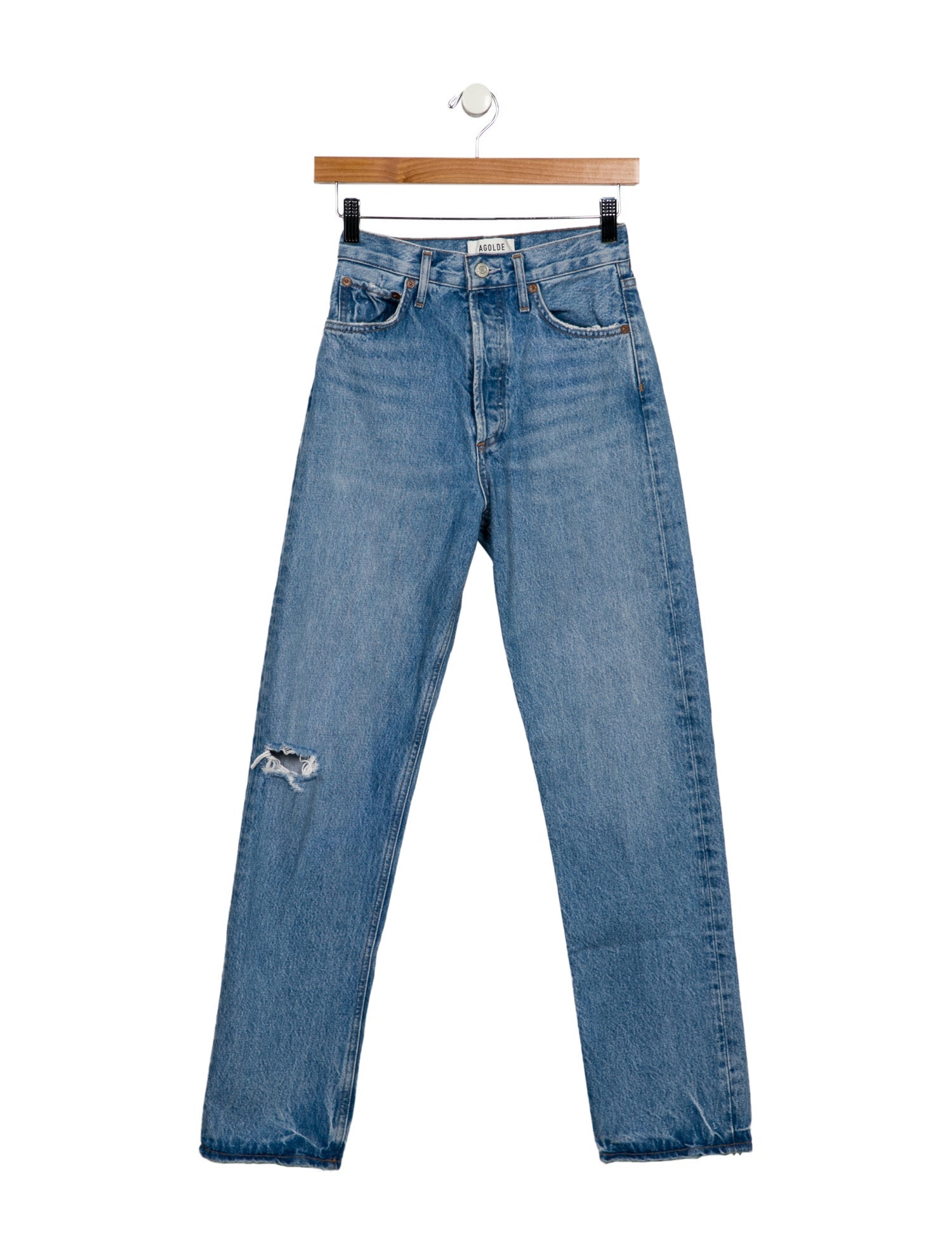 AGOLDE High-Rise Straight Leg Jeans