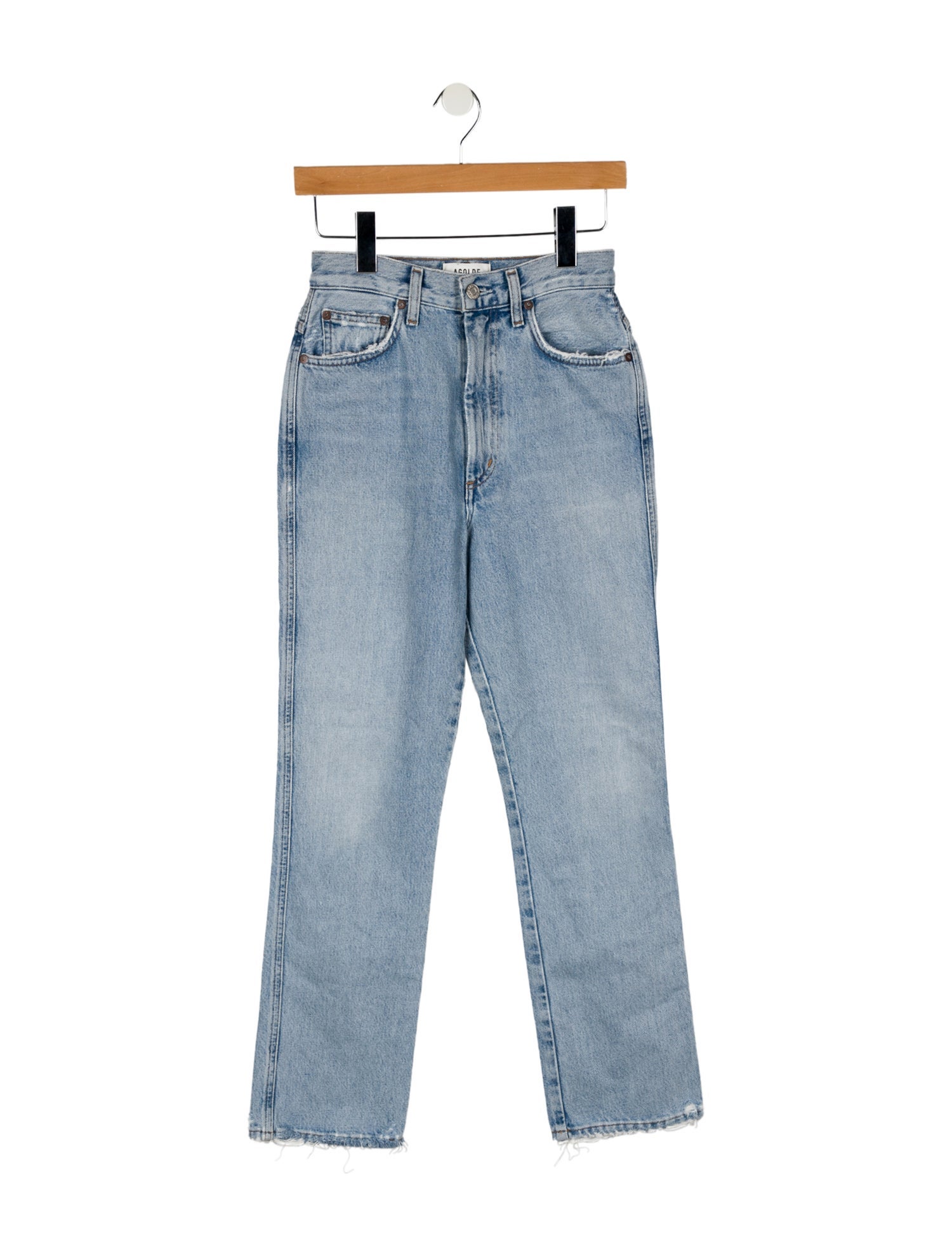 AGOLDE High-Rise Straight Leg Jeans