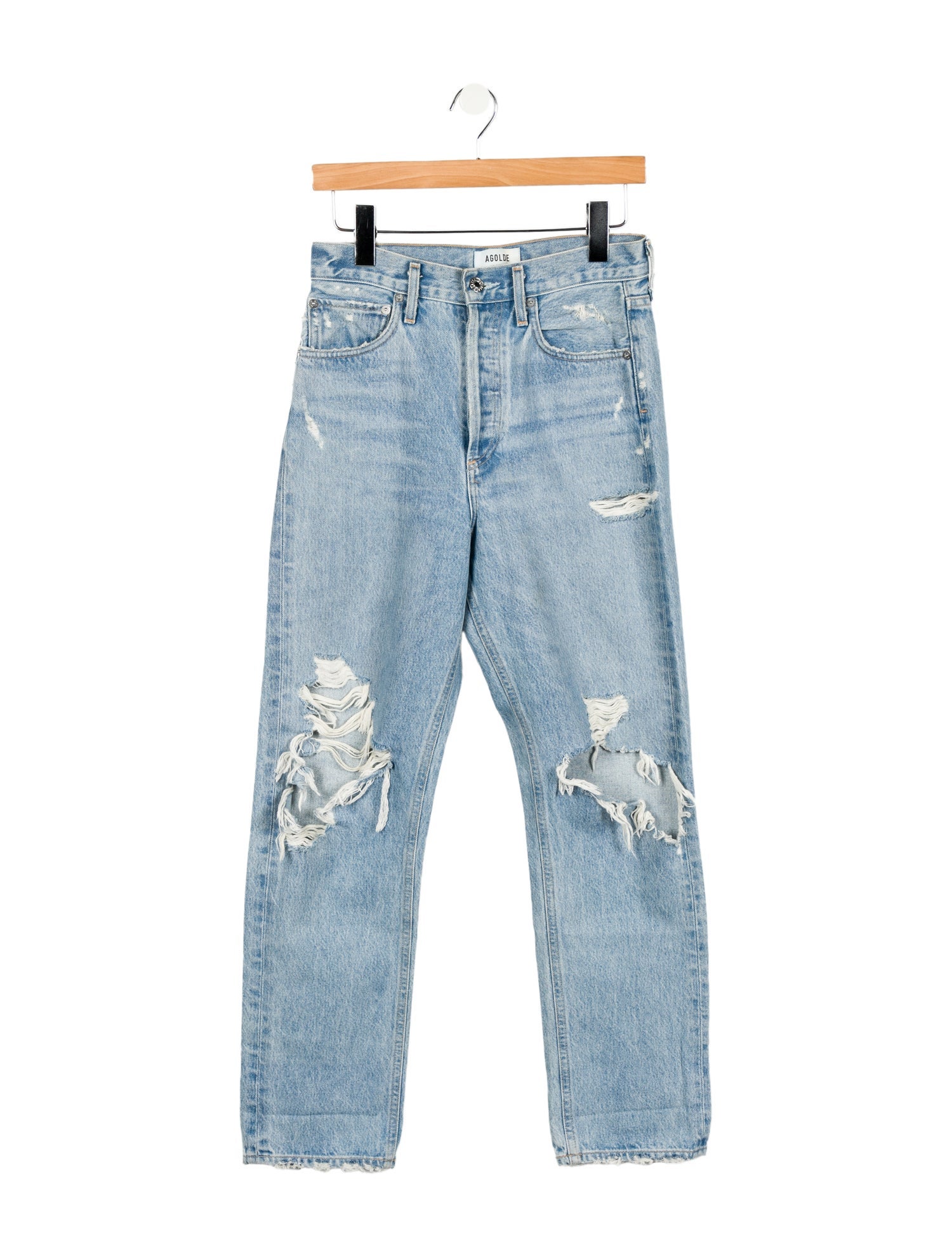 AGOLDE High-Rise Straight Leg Jeans