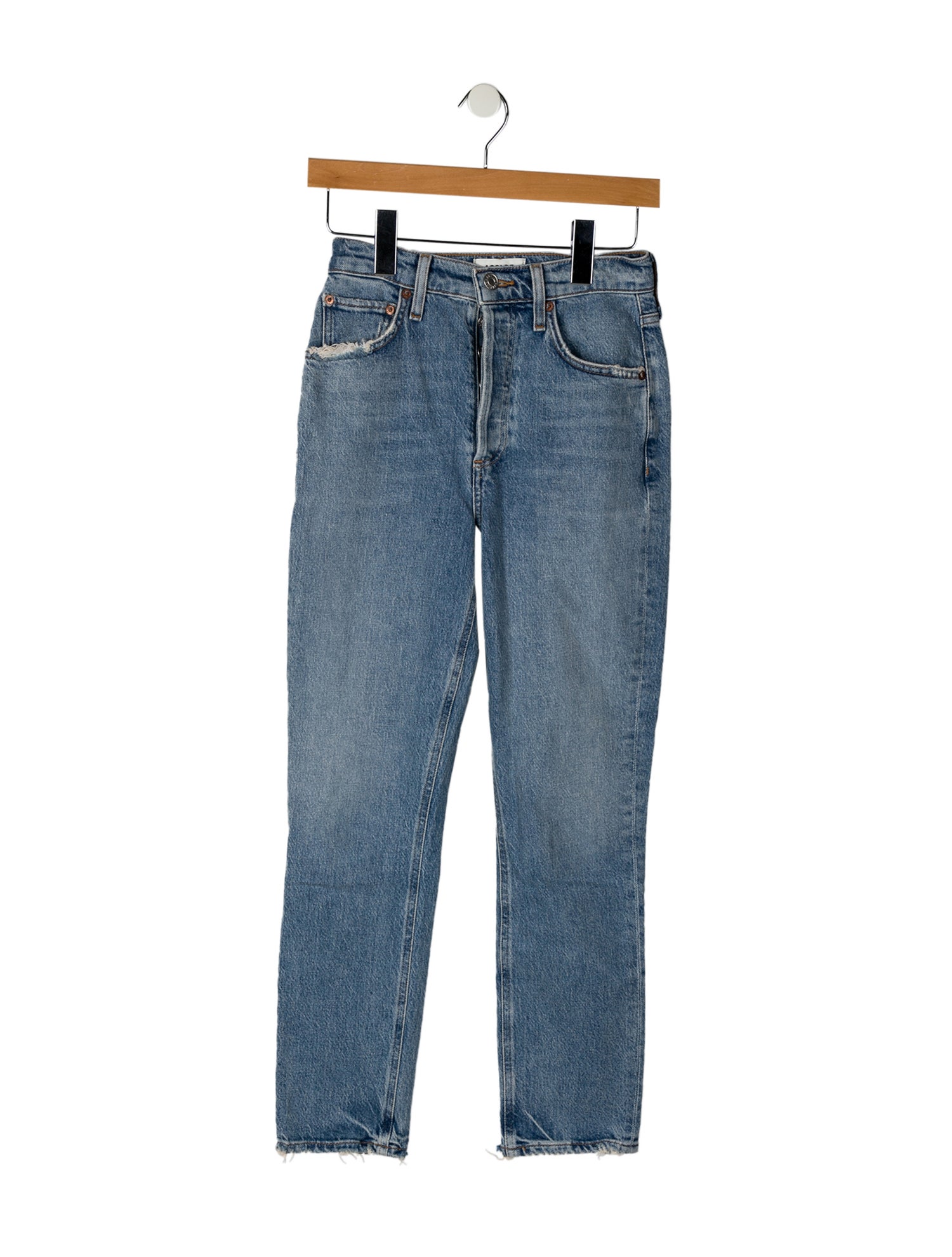 AGOLDE Mid-Rise Skinny Leg Jeans