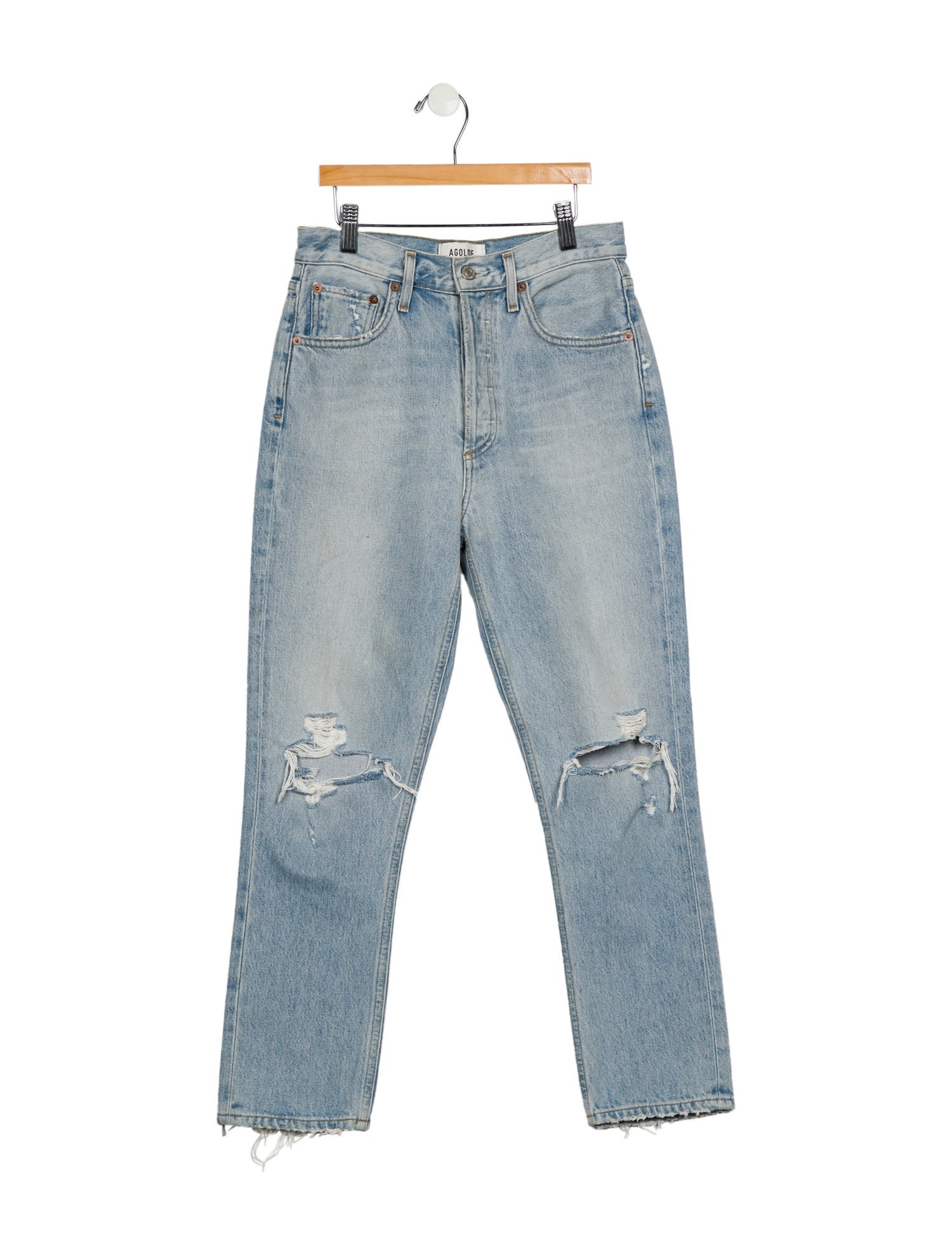 AGOLDE High-Rise Straight Leg Jeans