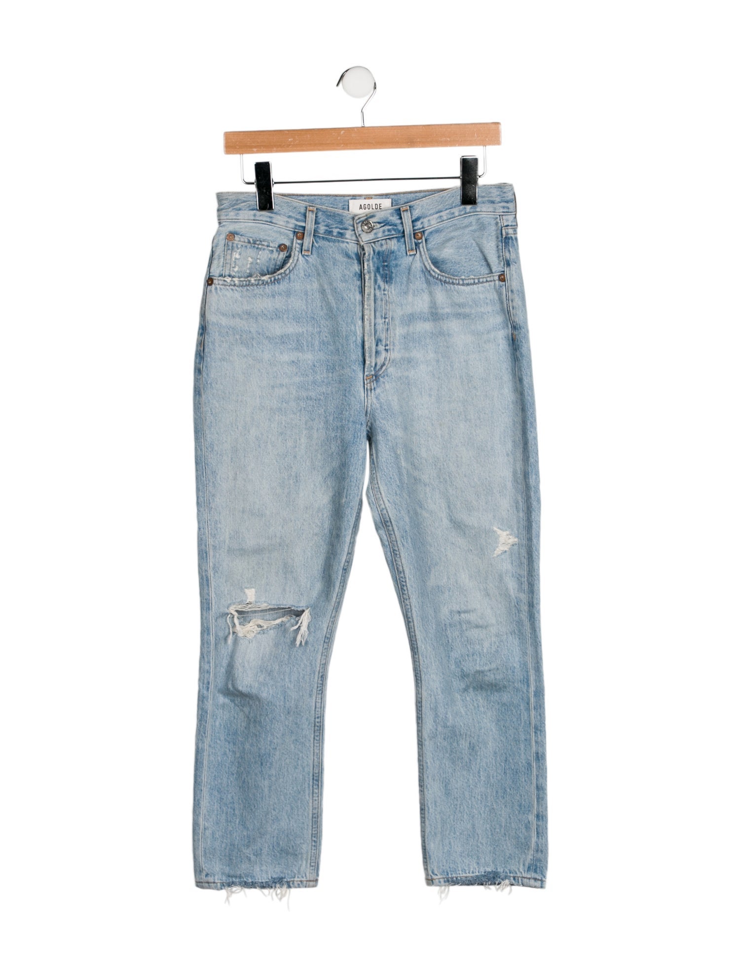 AGOLDE High-Rise Straight Leg Jeans