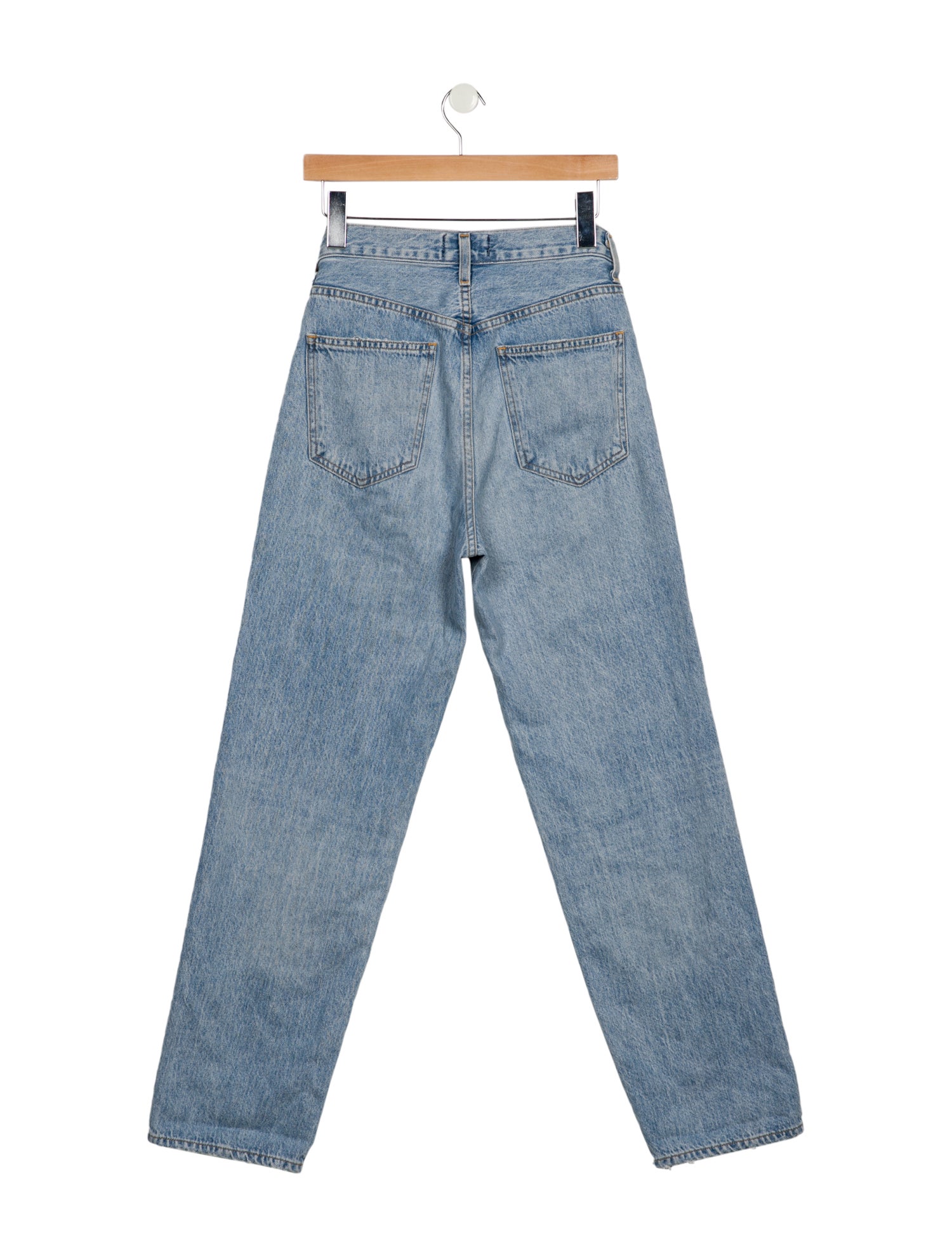 AGOLDE Mid-Rise Straight Leg Jeans