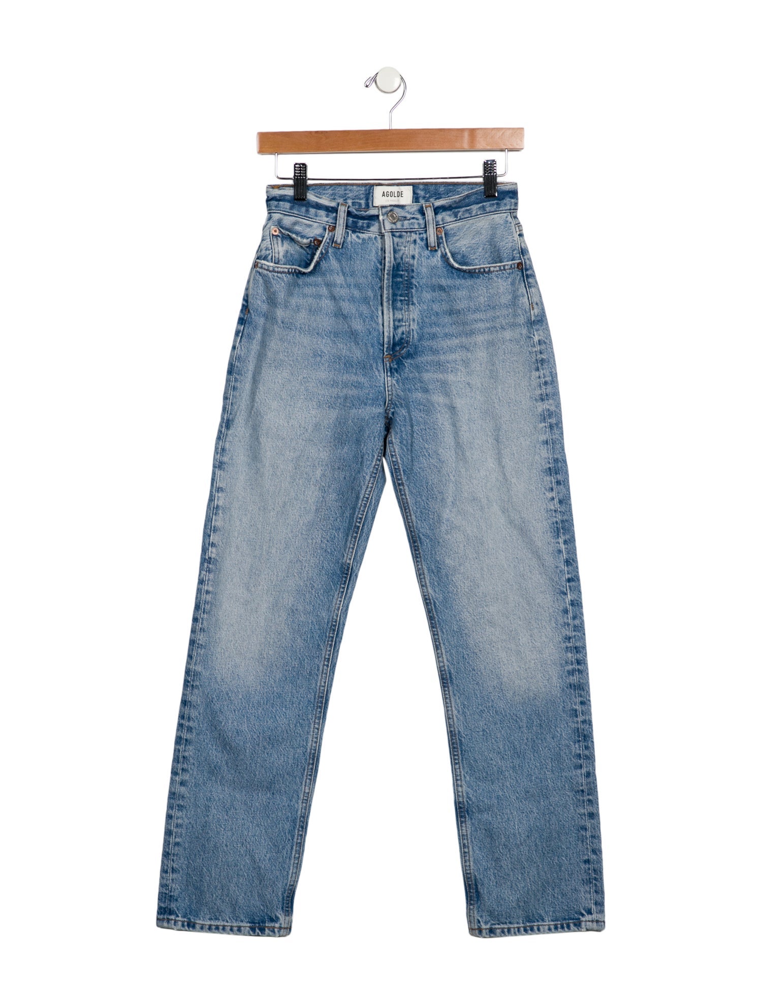 AGOLDE High-Rise Straight Leg Jeans