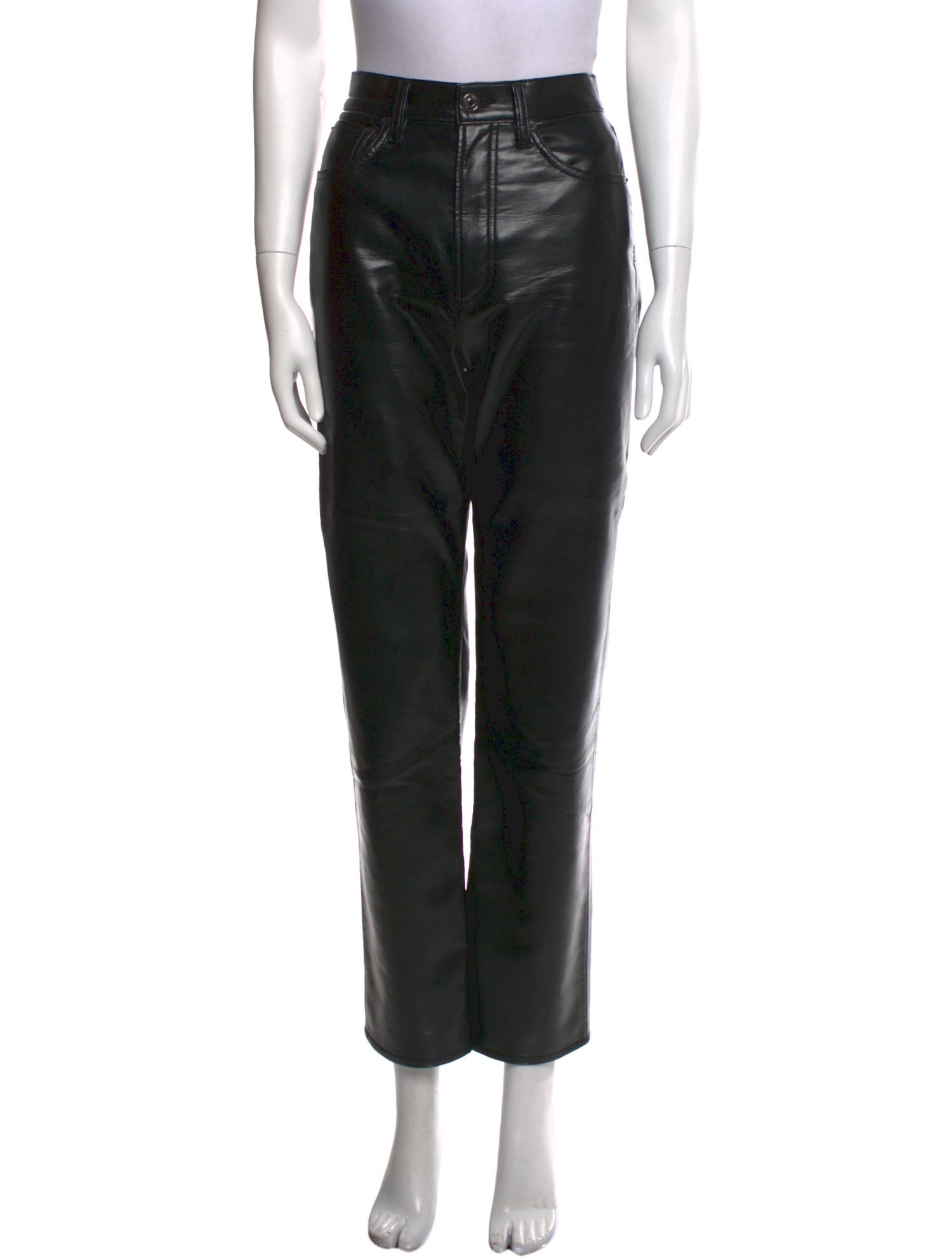パンツ AGOLDE Women Straight Pants A2491818 Black AGOLDE Straight Leg Pants - Black, 12.25