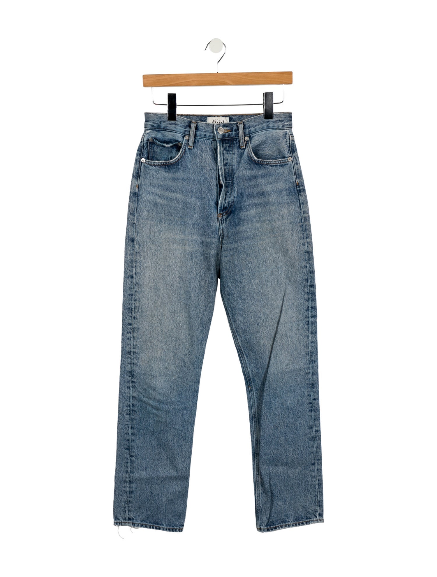 AGOLDE High-Rise Straight Leg Jeans
