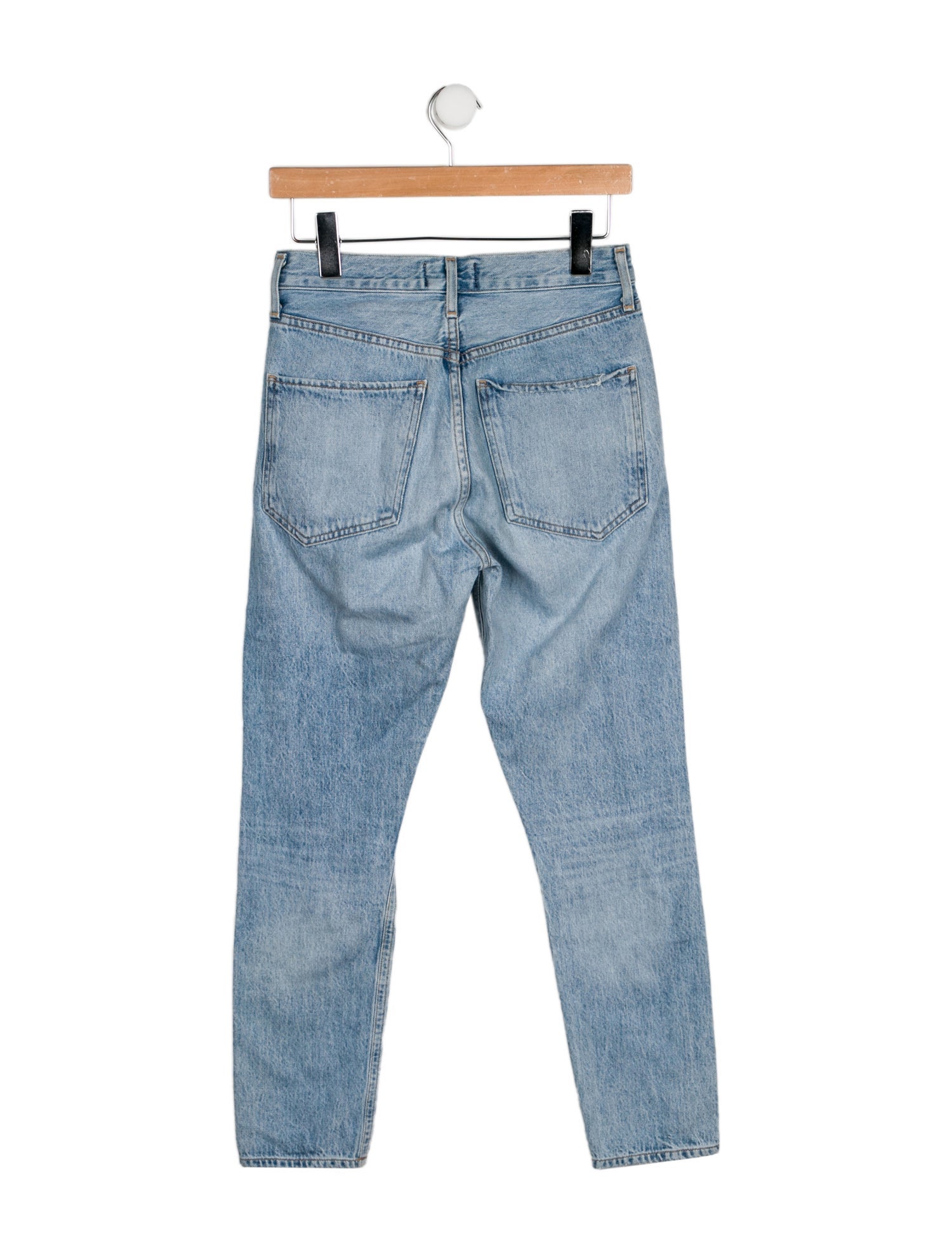 AGOLDE Mid-Rise Straight Leg Jeans