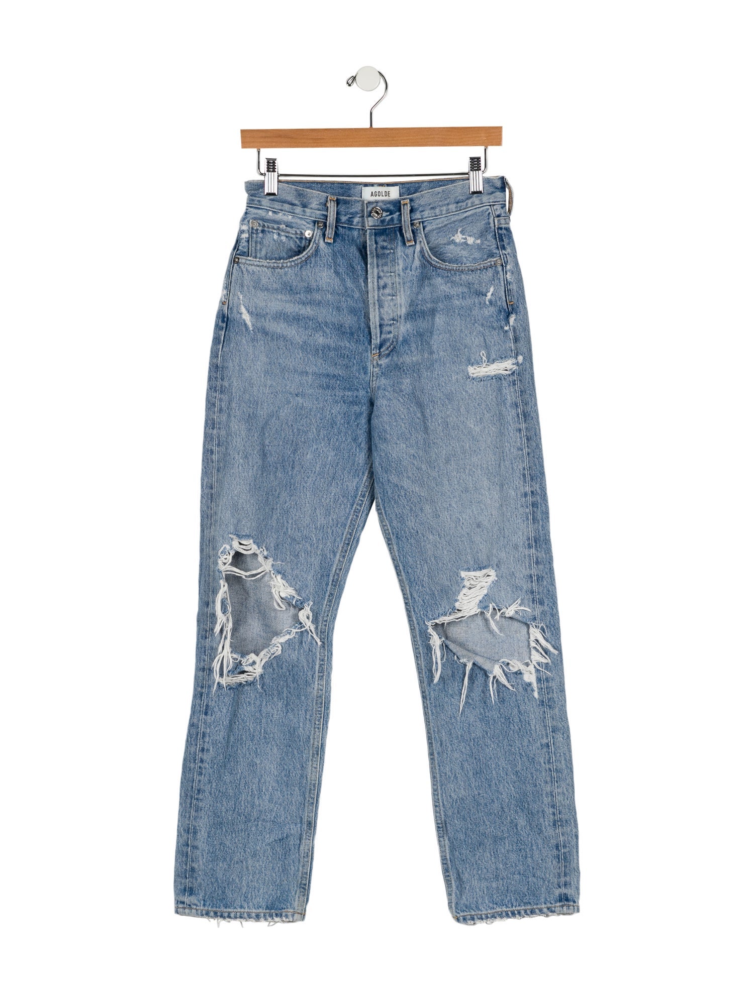 AGOLDE High-Rise Straight Leg Jeans