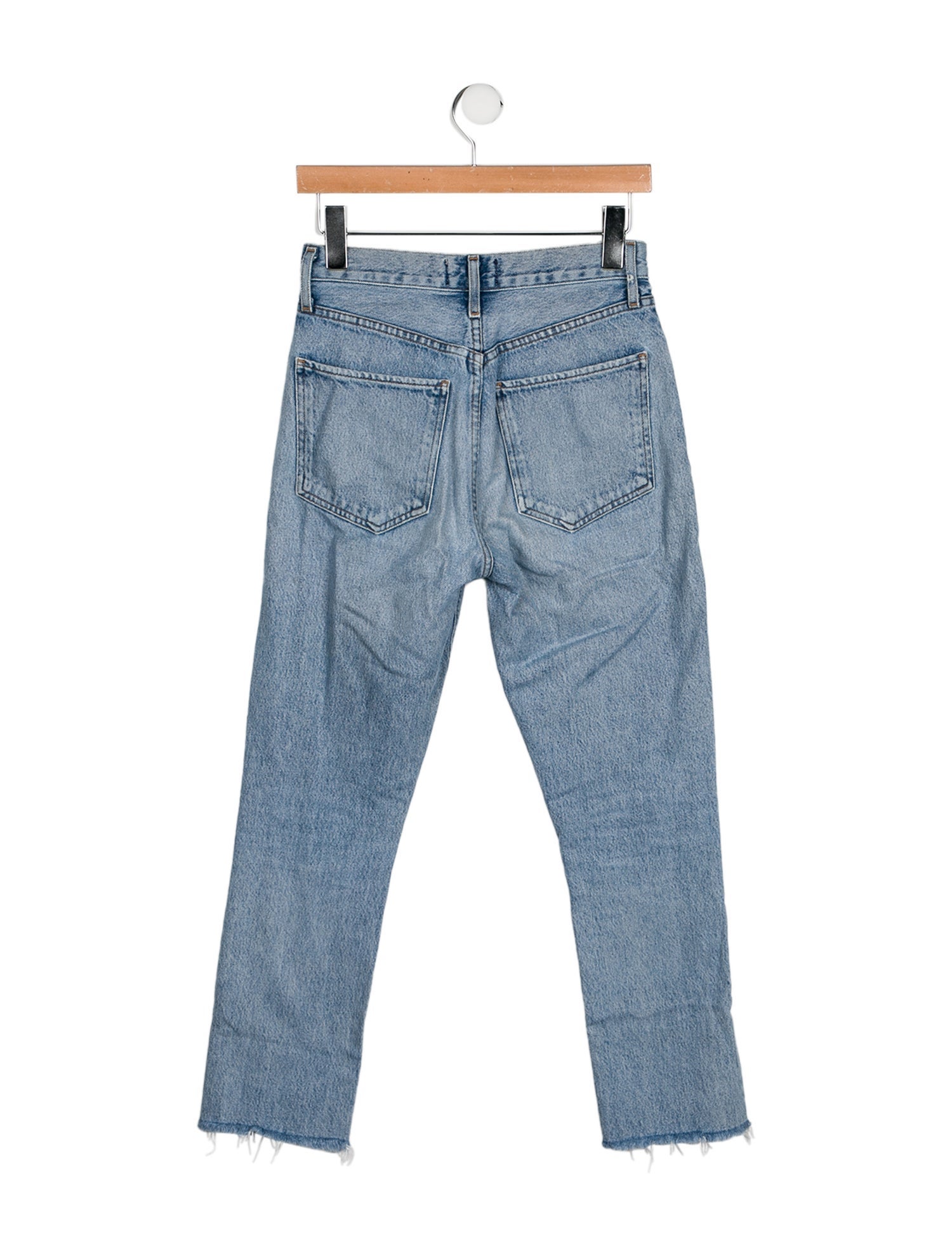 AGOLDE Mid-Rise Straight Leg Jeans
