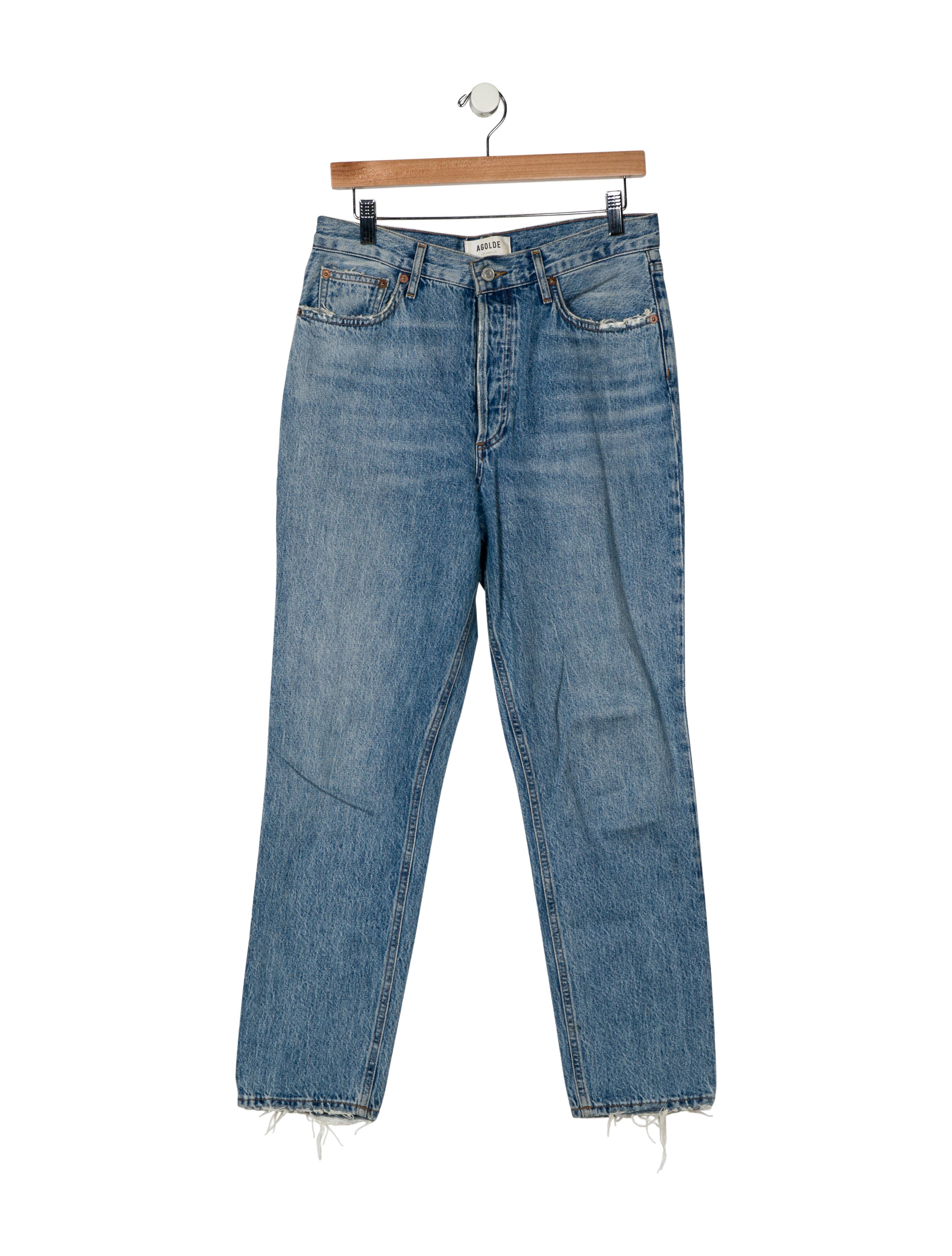 AGOLDE High-Rise Straight Leg Jeans