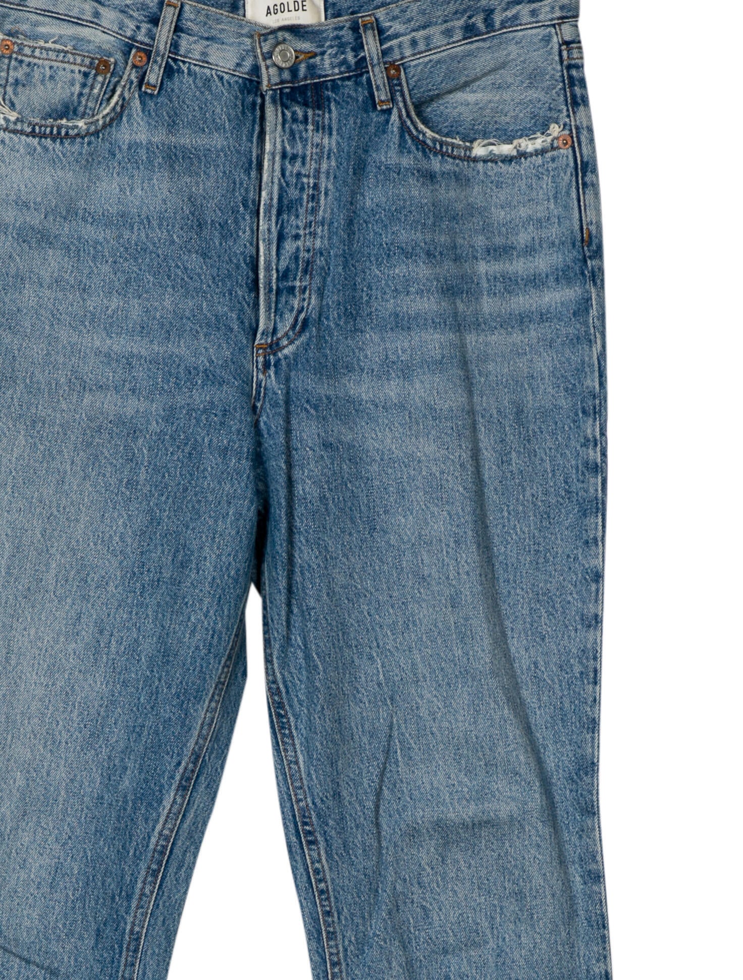 AGOLDE High-Rise Straight Leg Jeans