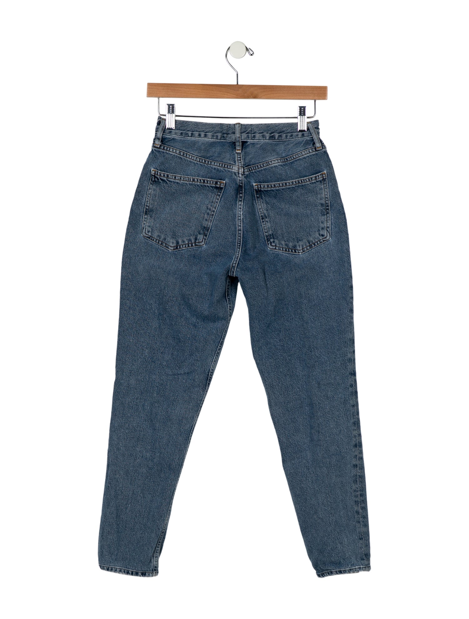AGOLDE Mid-Rise Straight Leg Jeans