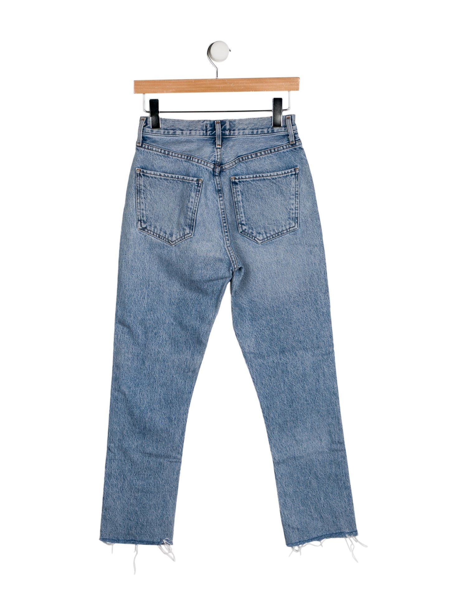 AGOLDE Mid-Rise Straight Leg Jeans