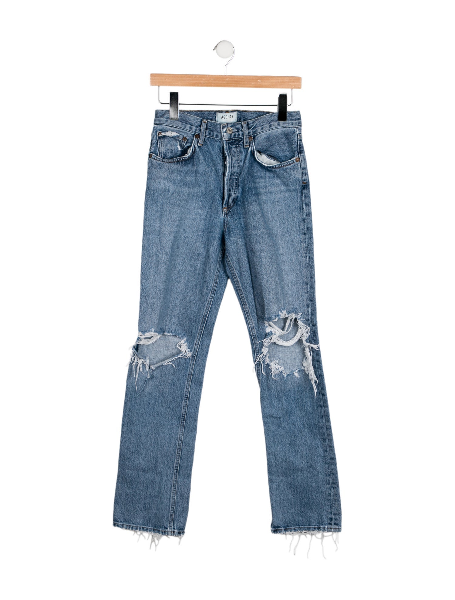 AGOLDE High-Rise Straight Leg Jeans