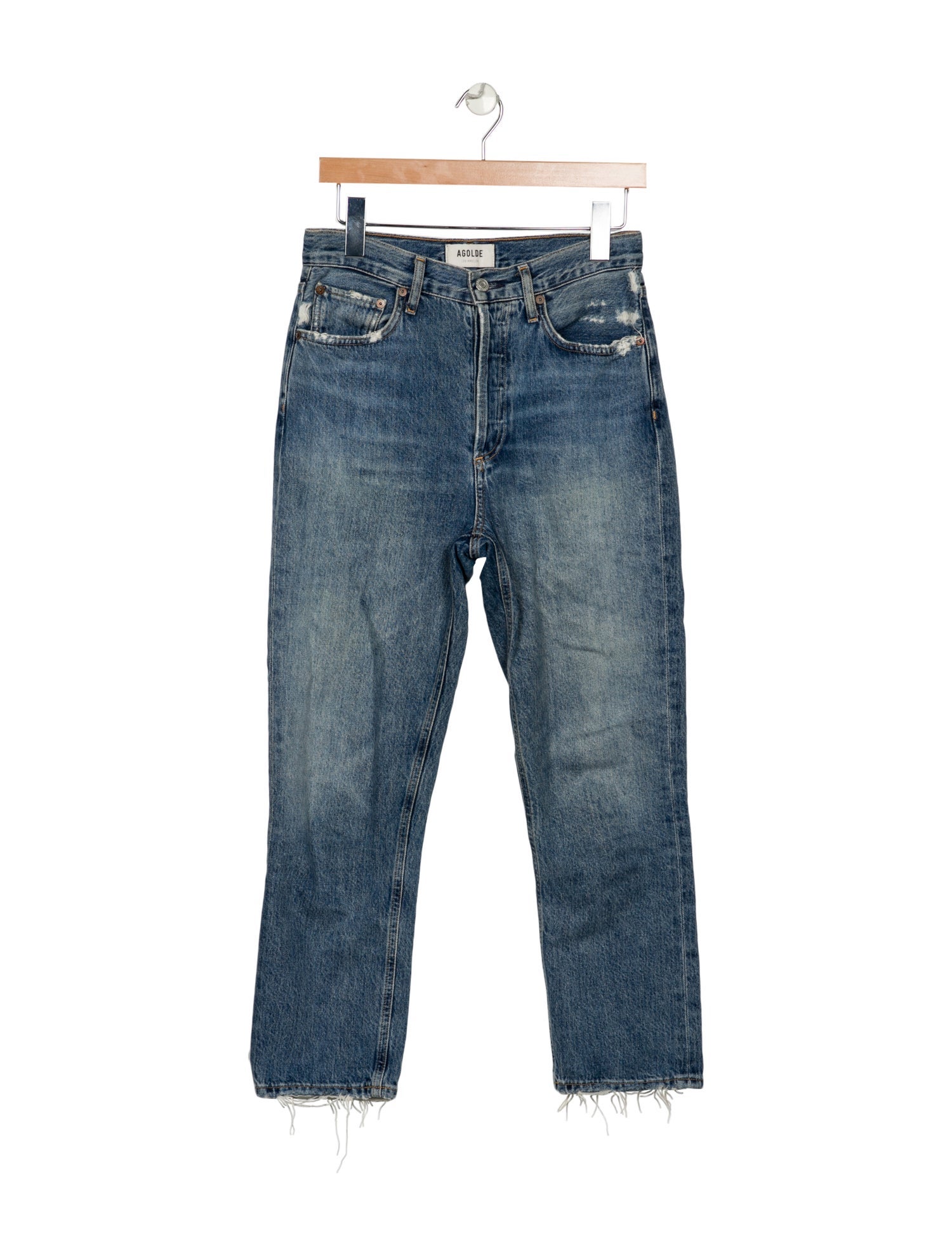 AGOLDE High-Rise Straight Leg Jeans