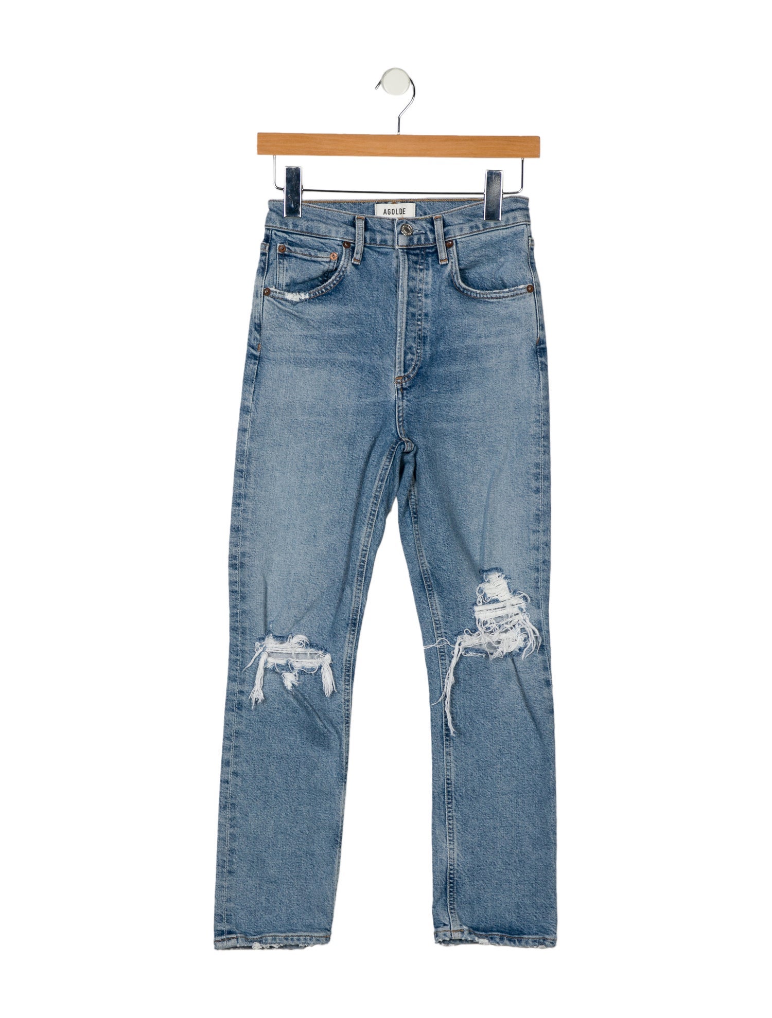 AGOLDE High-Rise Straight Leg Jeans
