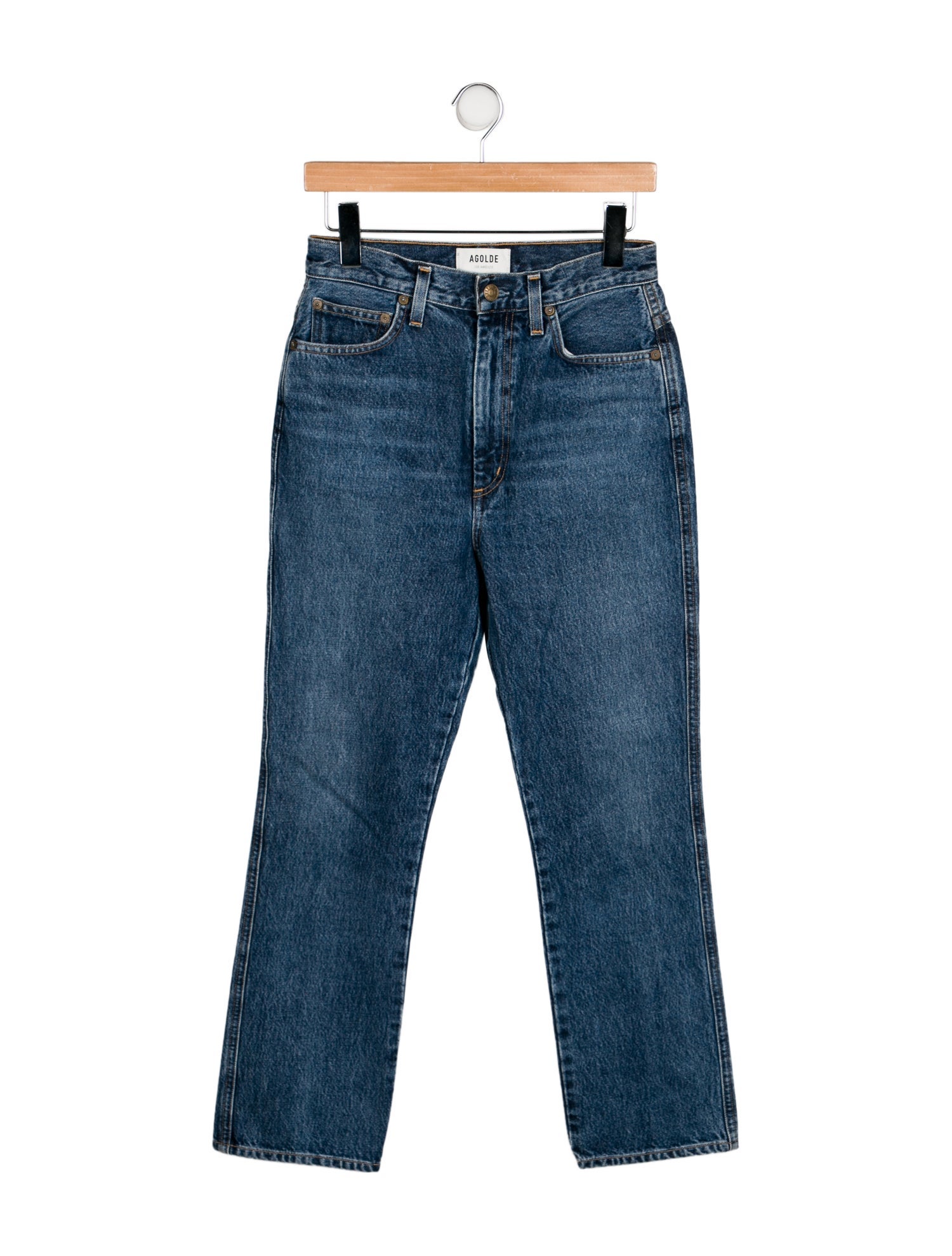 AGOLDE High-Rise Straight Leg Jeans