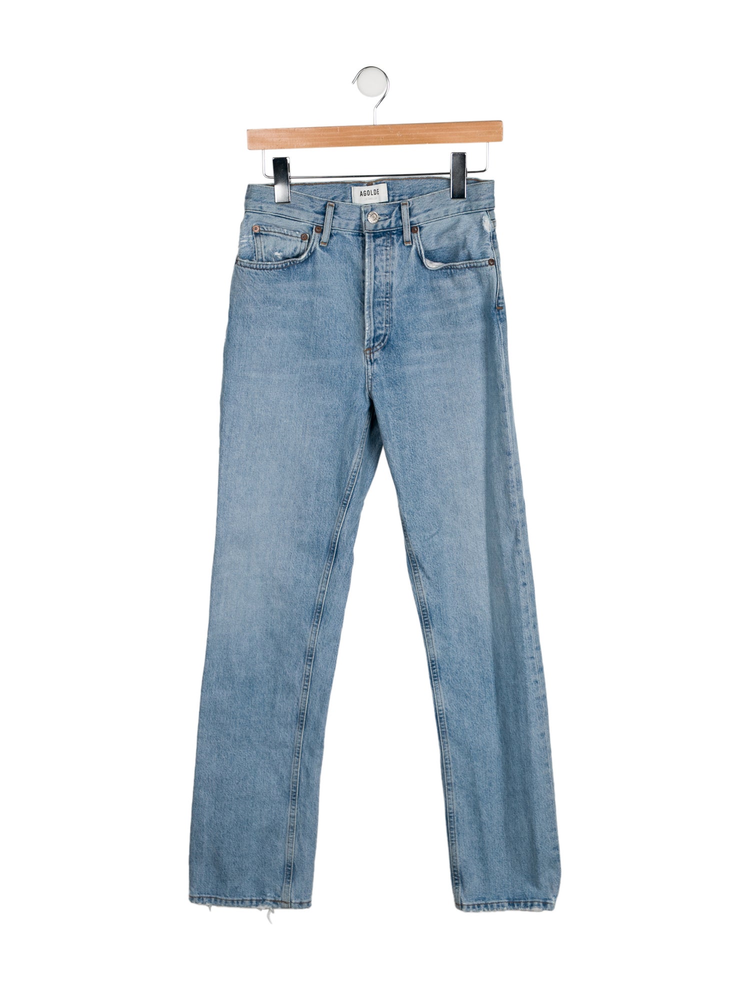 AGOLDE High-Rise Straight Leg Jeans