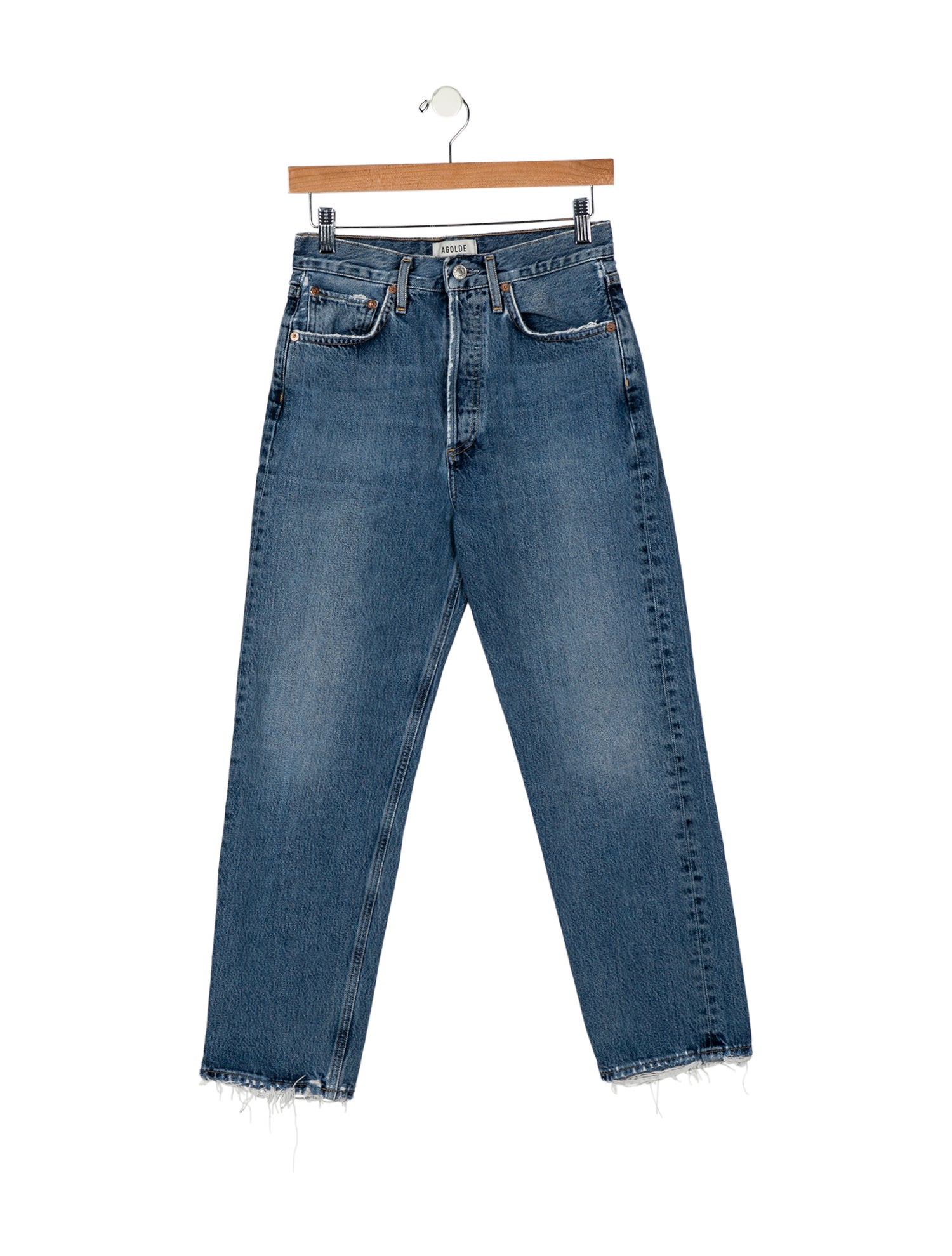 AGOLDE High-Rise Straight Leg Jeans