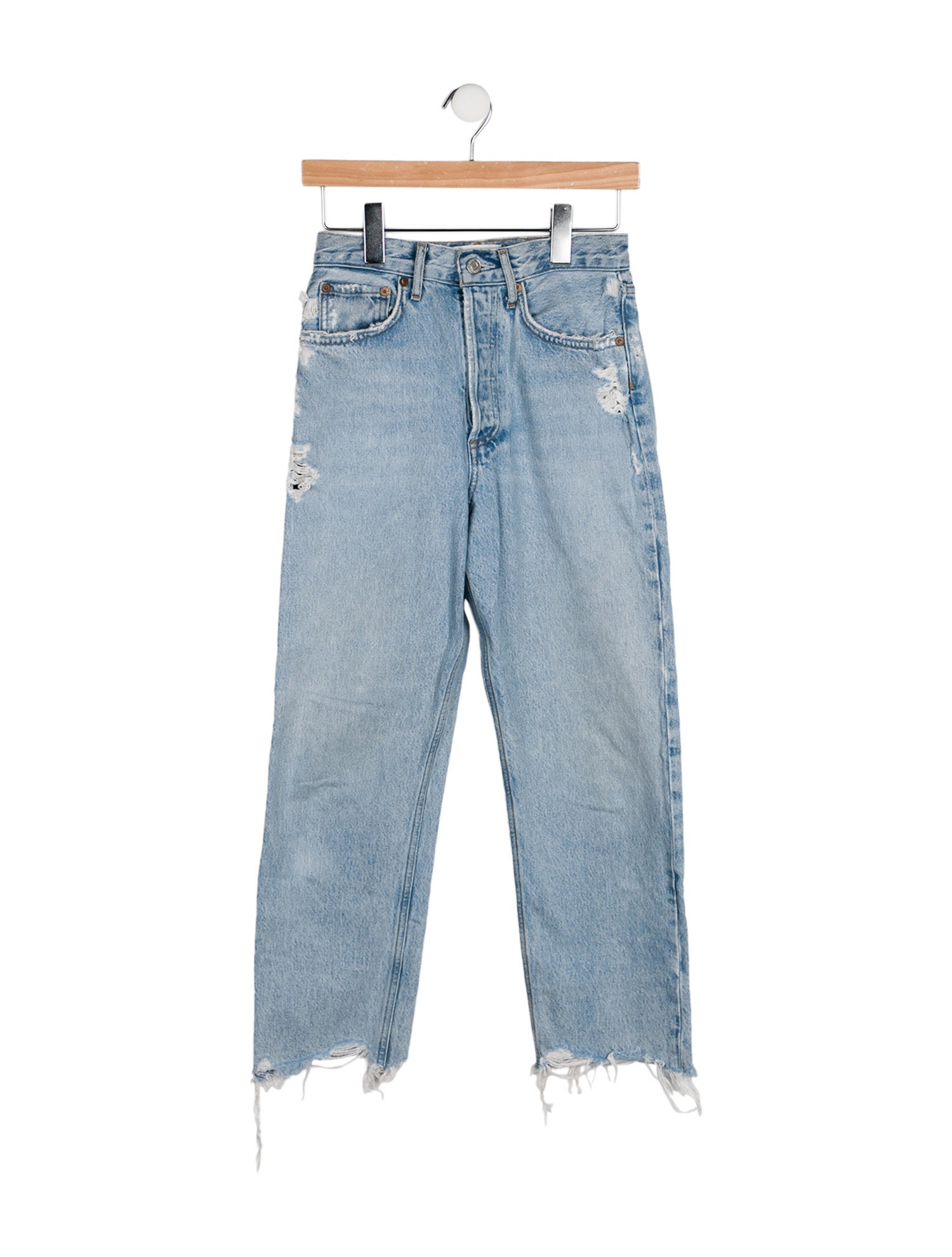 AGOLDE High-Rise Straight Leg Jeans