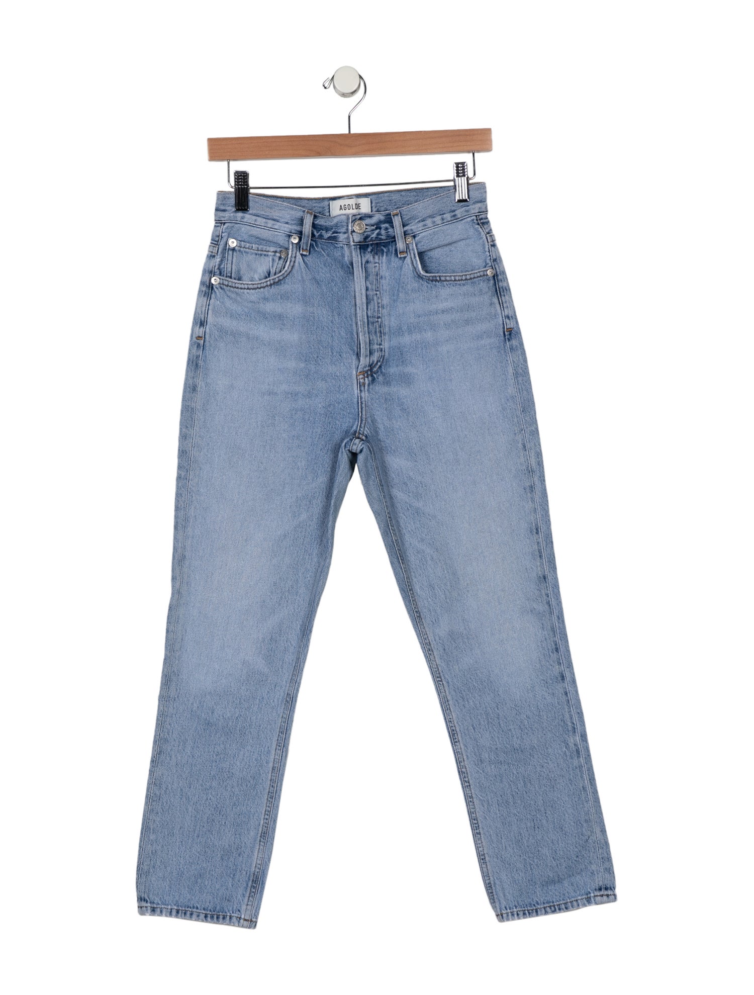 AGOLDE High-Rise Straight Leg Jeans