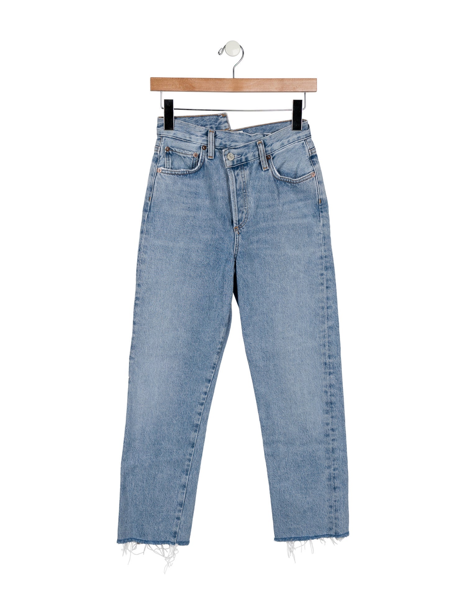 AGOLDE Mid-Rise Straight Leg Jeans