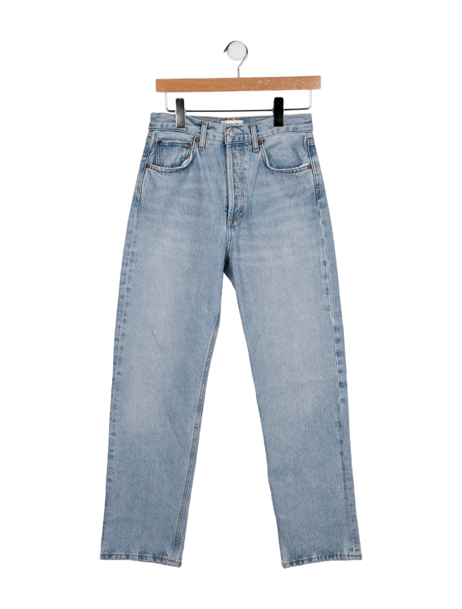 AGOLDE High-Rise Straight Leg Jeans