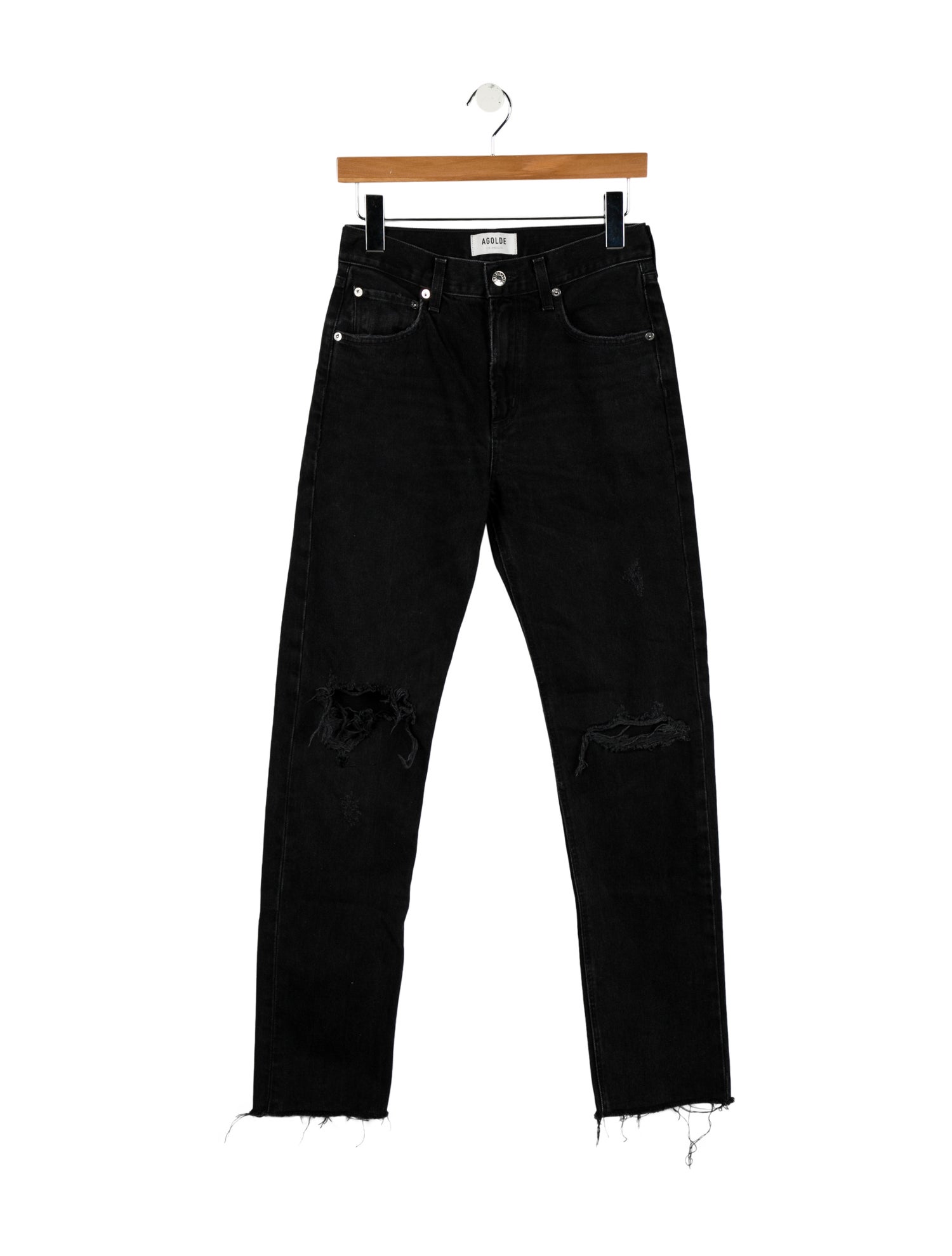 AGOLDE Mid-Rise Straight Leg Jeans
