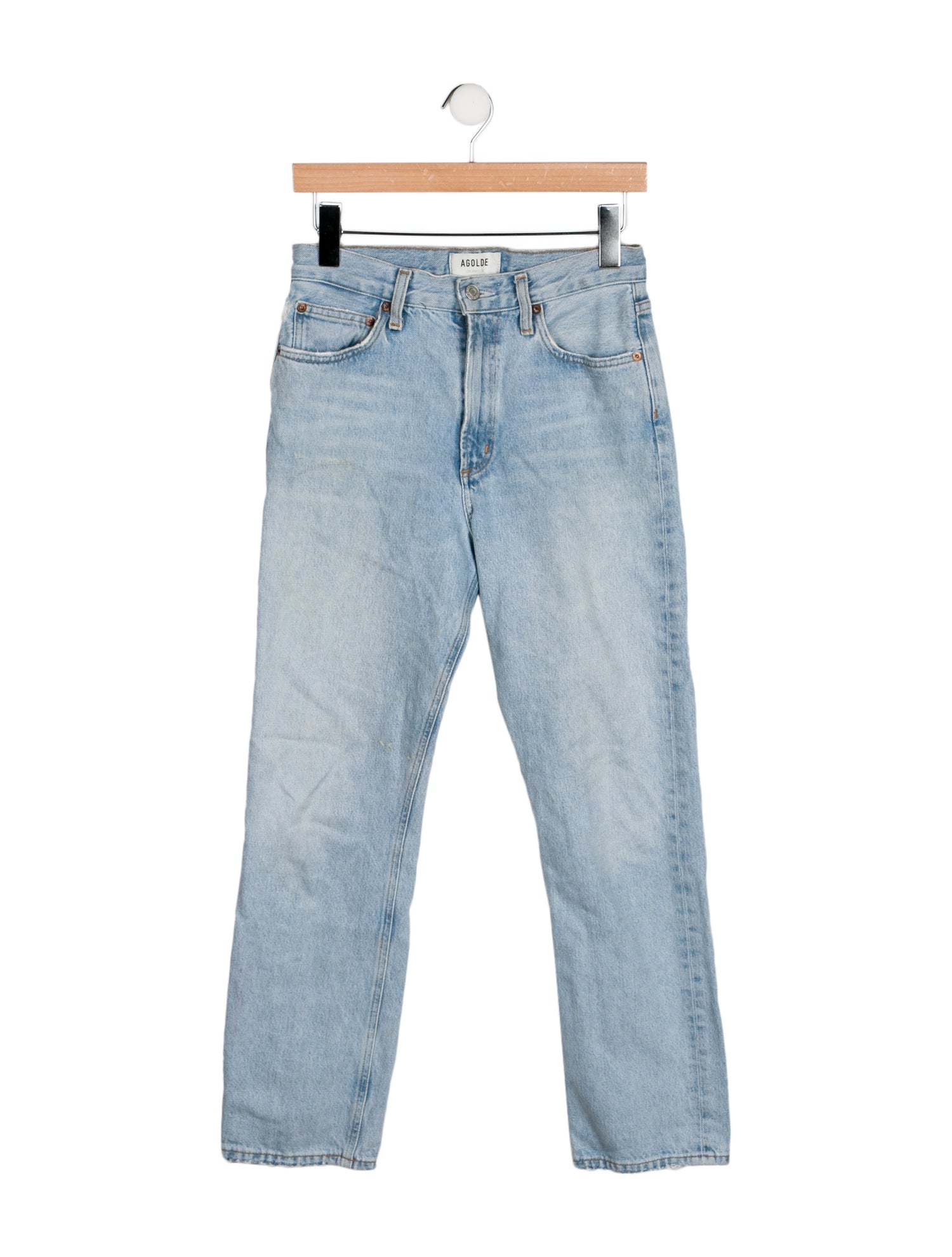 AGOLDE High-Rise Straight Leg Jeans