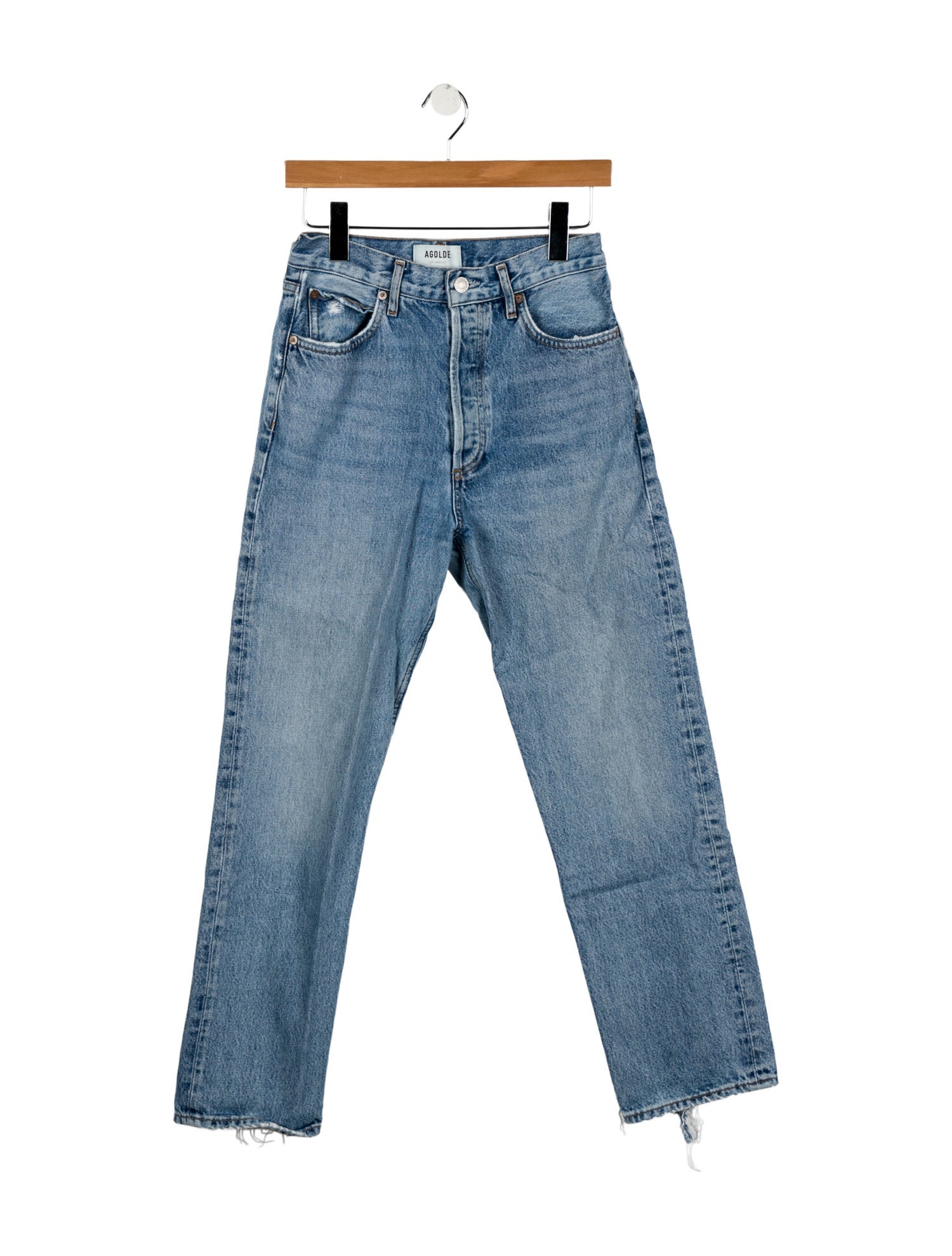 AGOLDE High-Rise Straight Leg Jeans