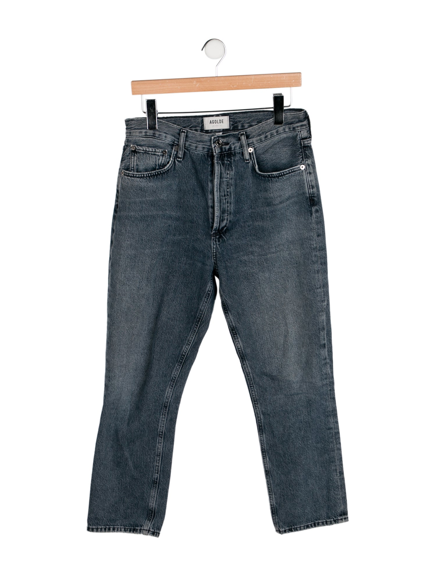 AGOLDE High-Rise Straight Leg Jeans